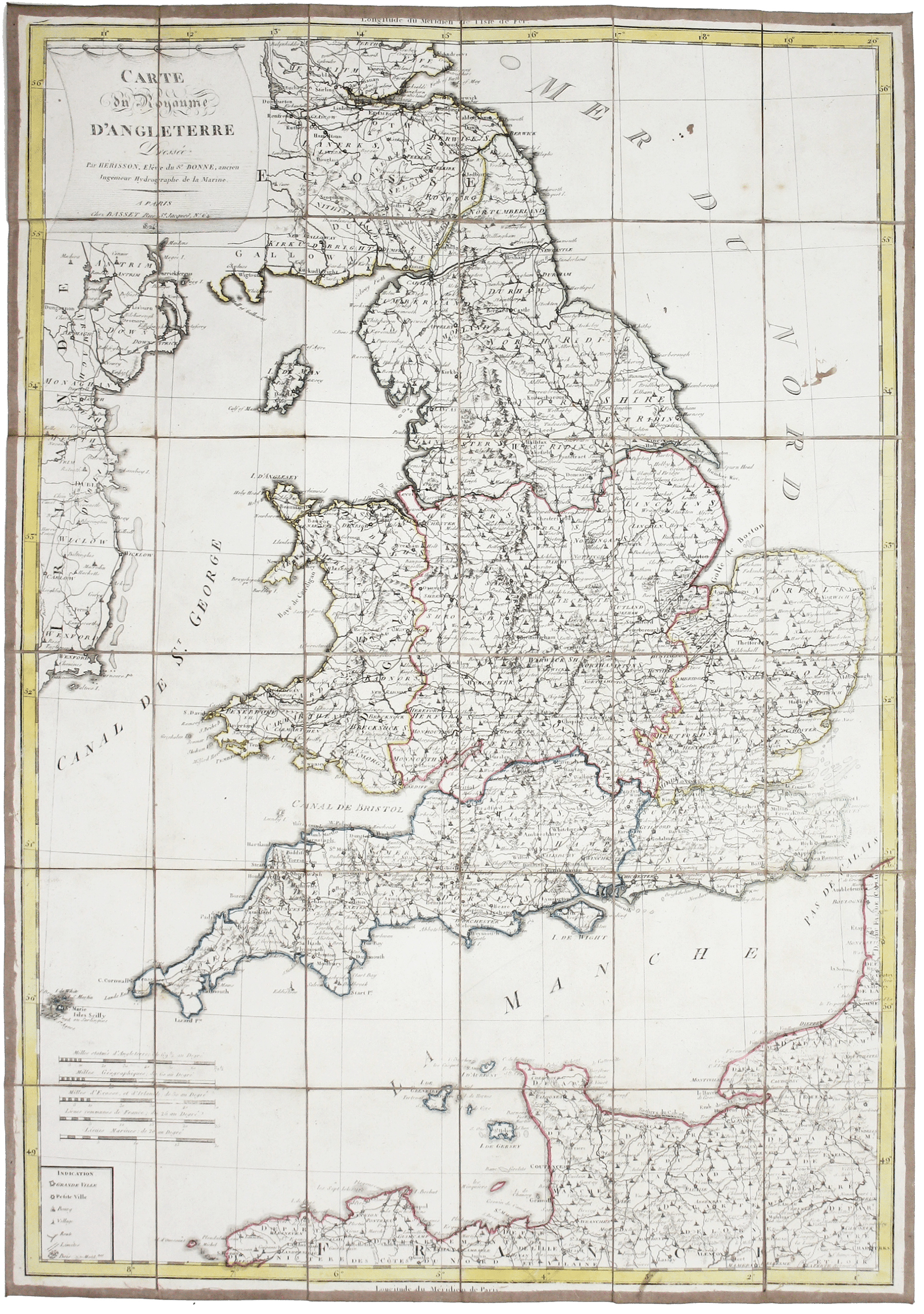 Hérisson’s Map of England & Wales
