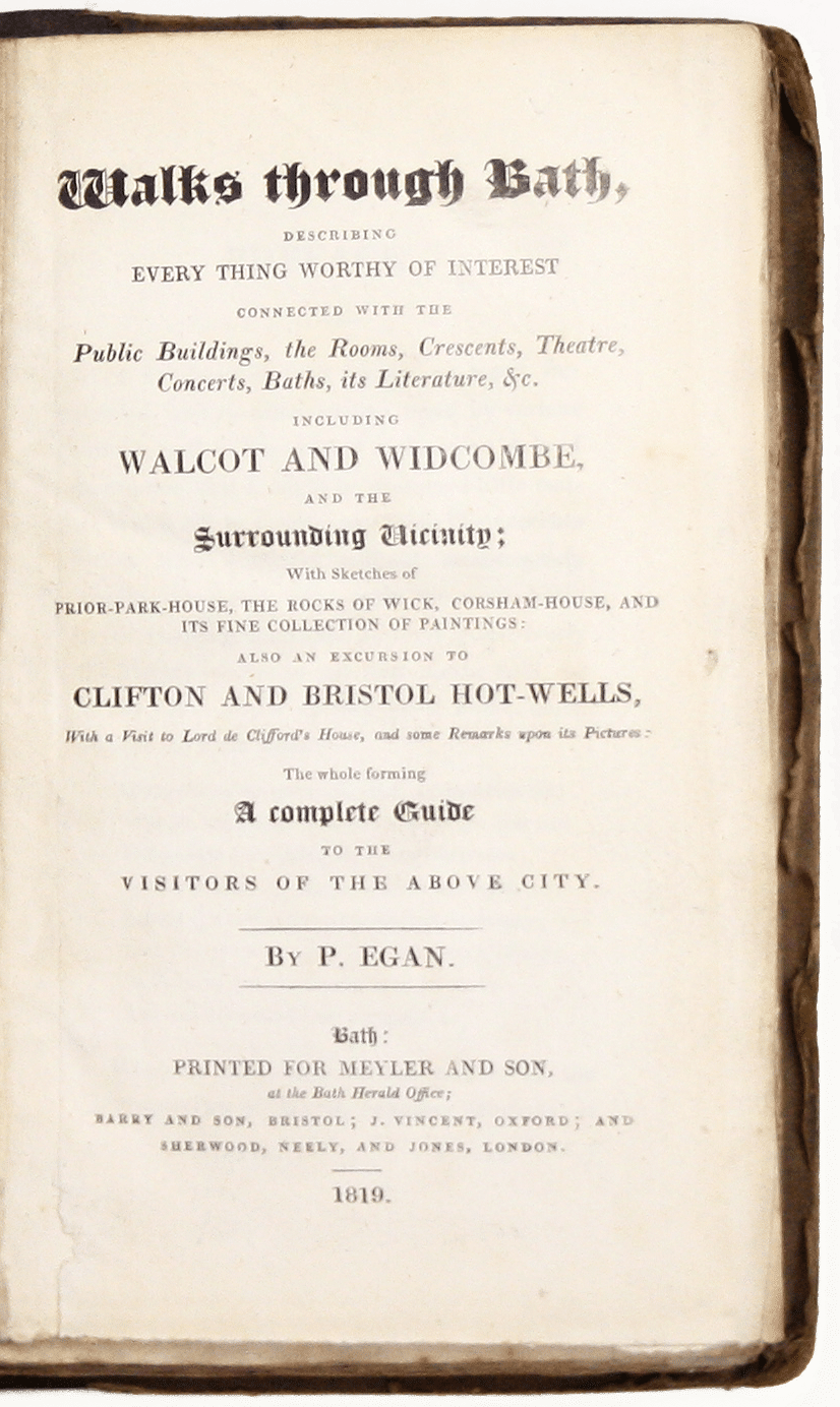 Egan’s Walks Through Regency Bath