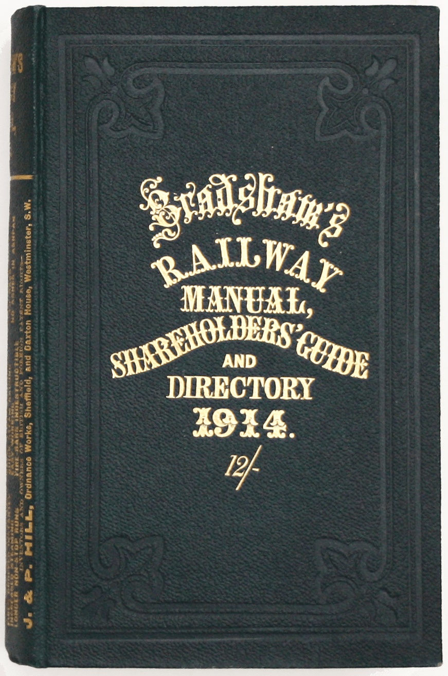 Bradshaw’s Railway Manual for 1914