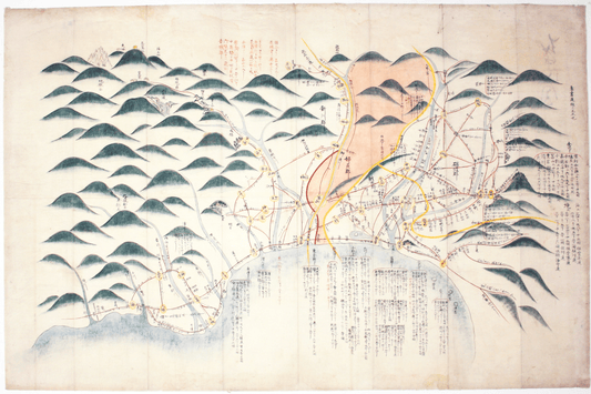 Manuscript Map of Etchu Province, Honshu Island