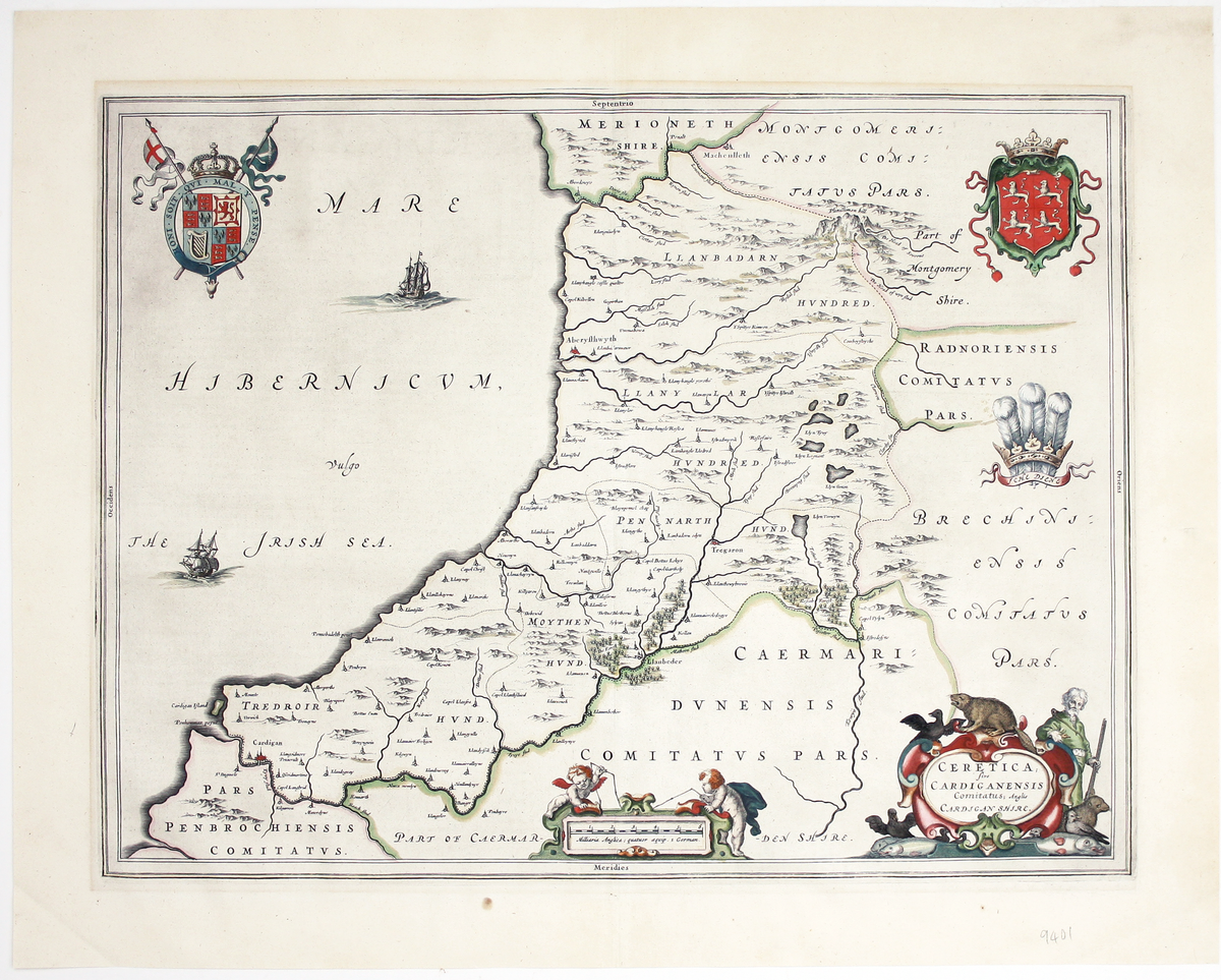 Blaeu’s Map of Cardiganshire