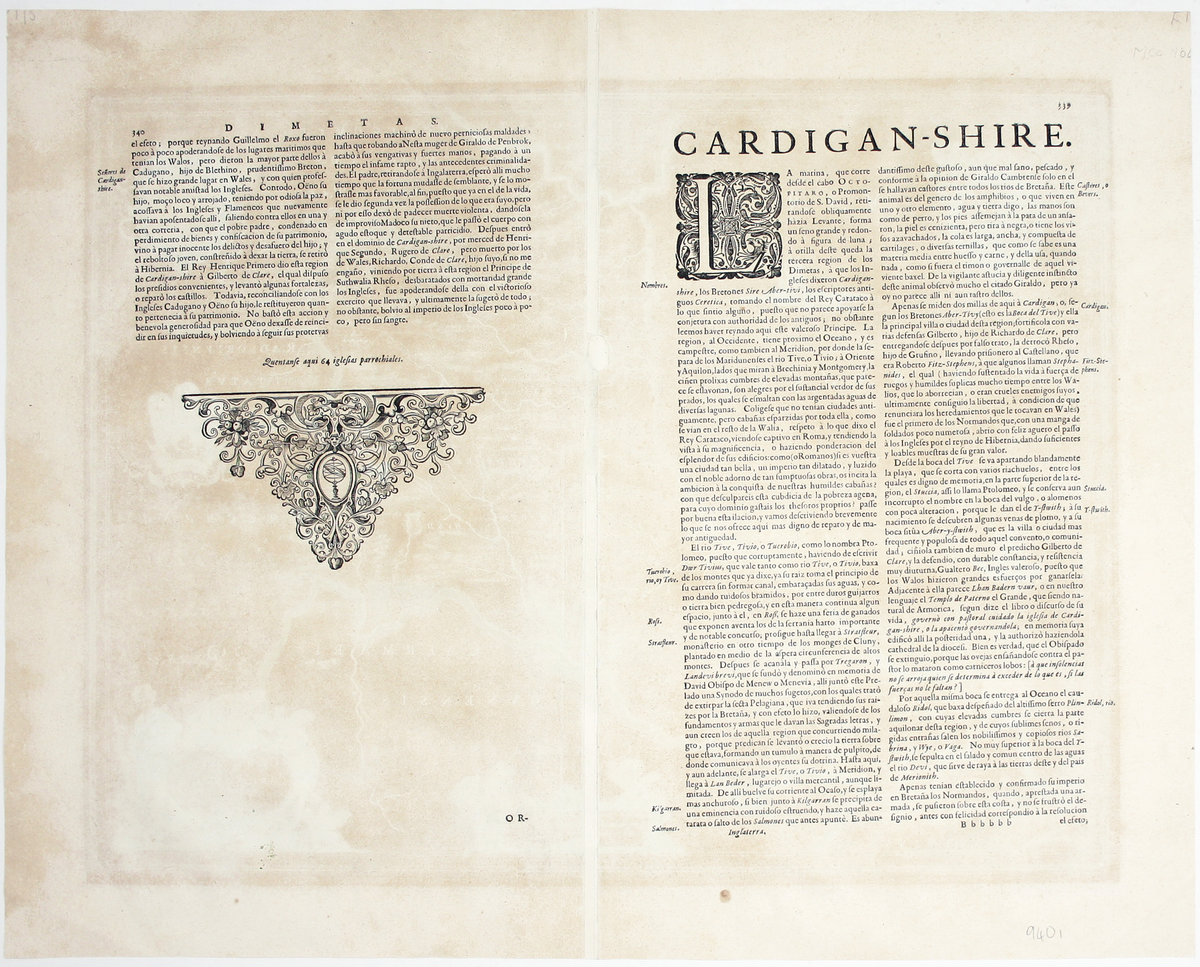 Blaeu’s Map of Cardiganshire