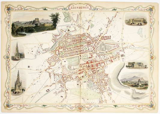 Tallis’ Map of Edinburgh