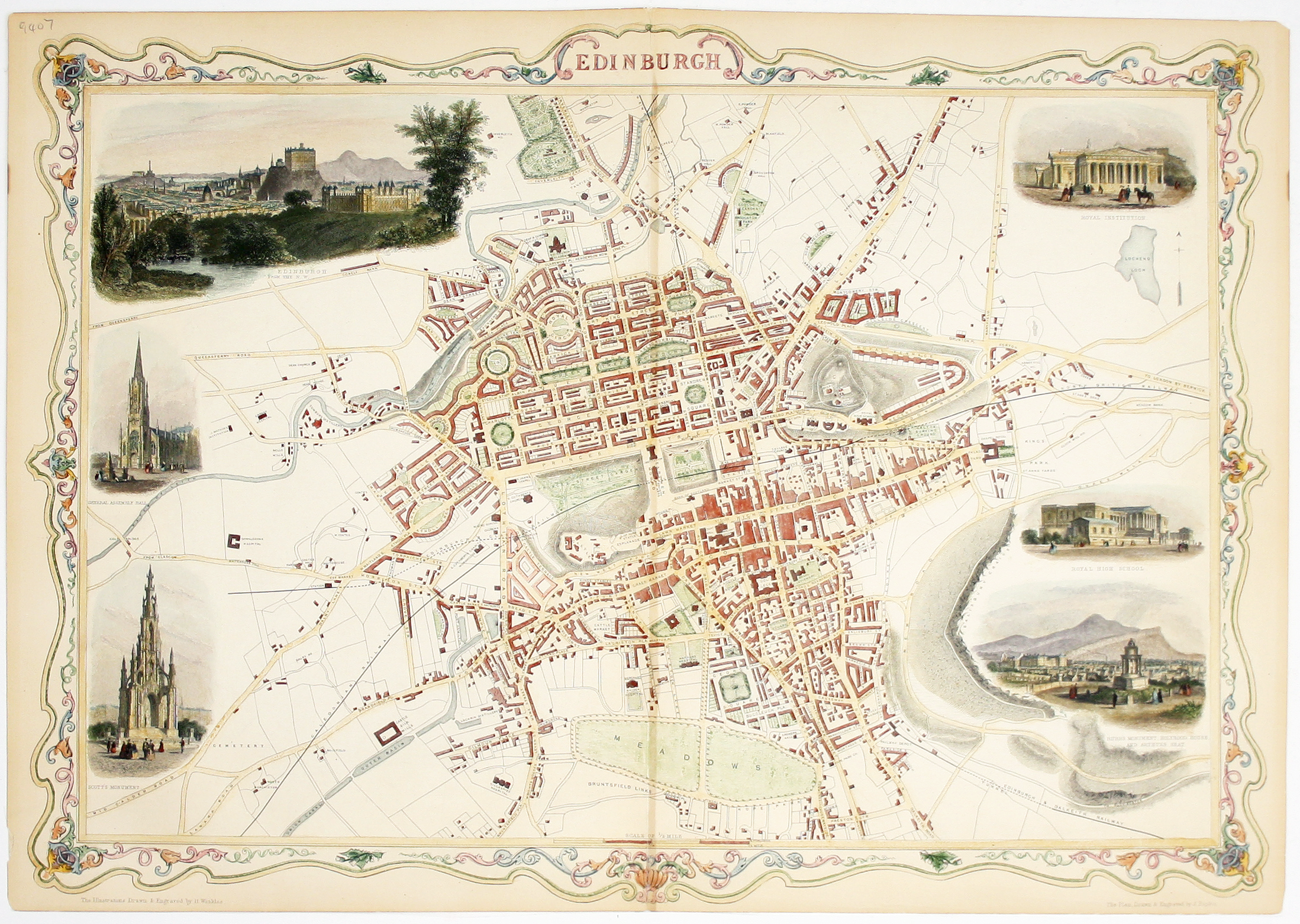 Tallis’ Map of Edinburgh