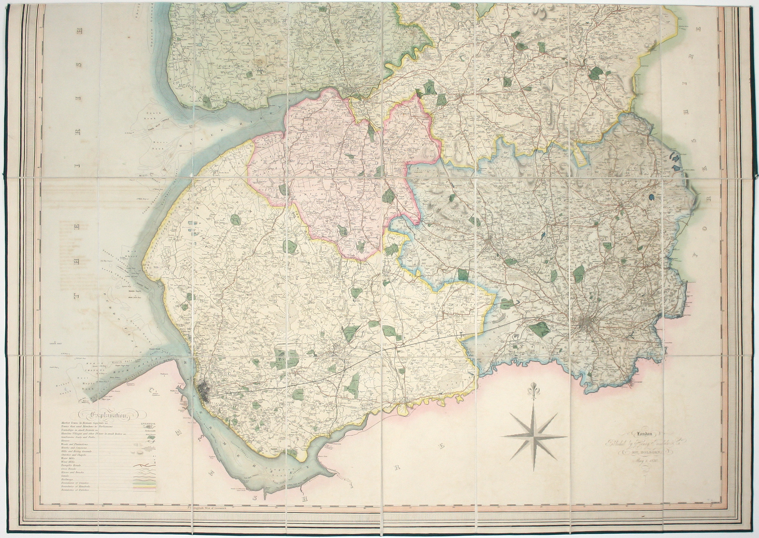Hennet’s Large-Scale Map of Lancashire
