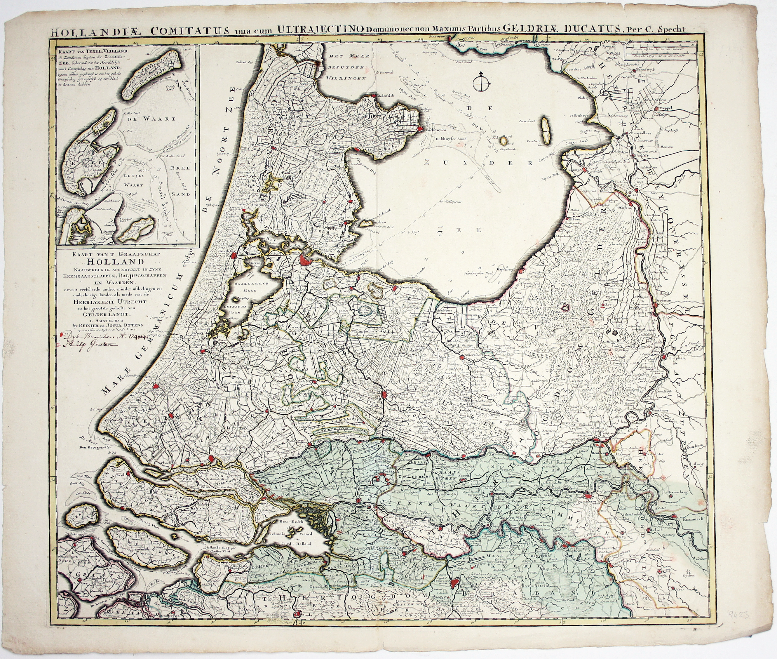 Ottens’ Map of the Central Netherlands