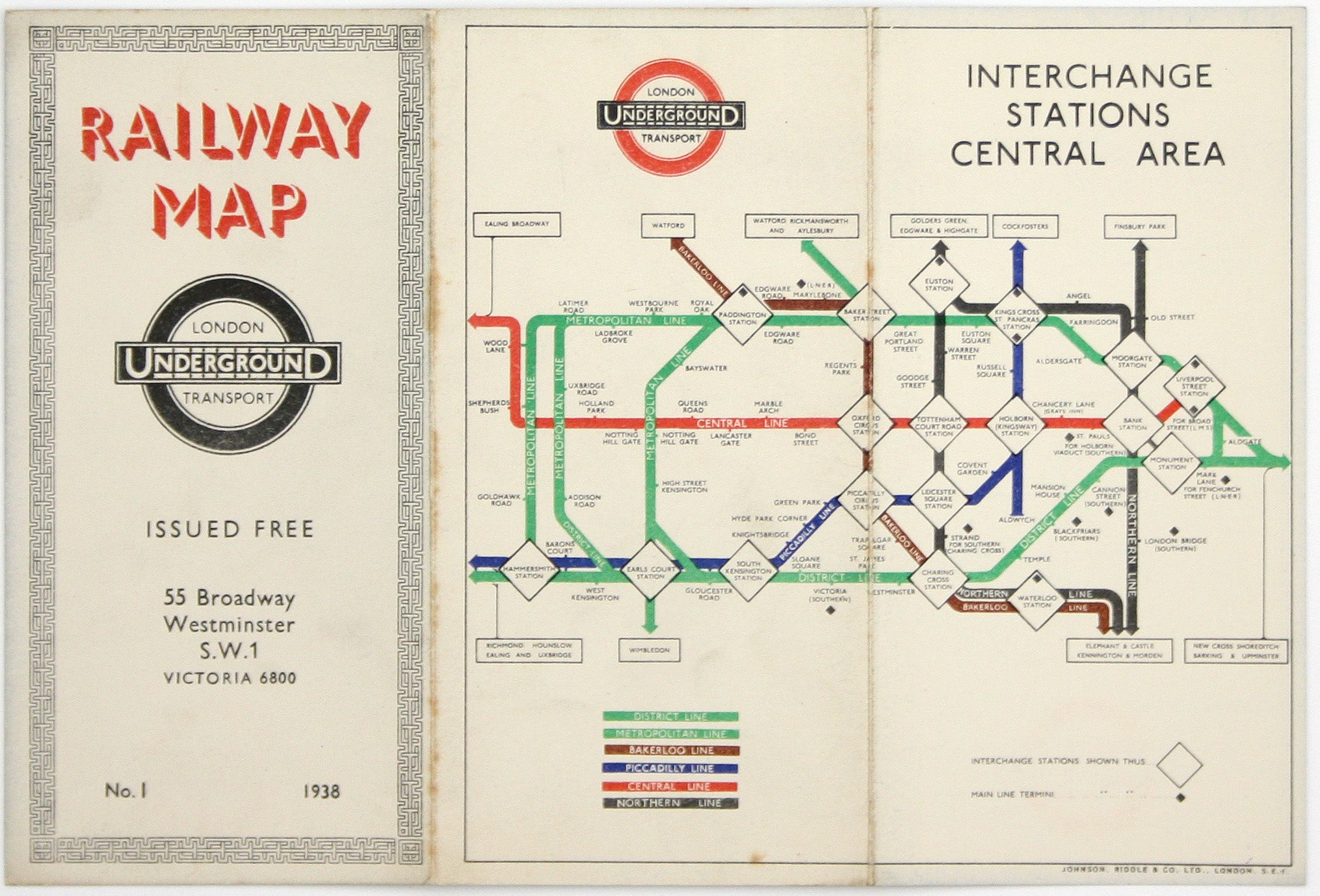 Beck’s 1938 Passenger Map, No. 1