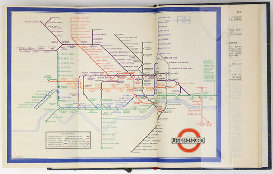 Beck’s 1933 Passenger Map in Guidebook