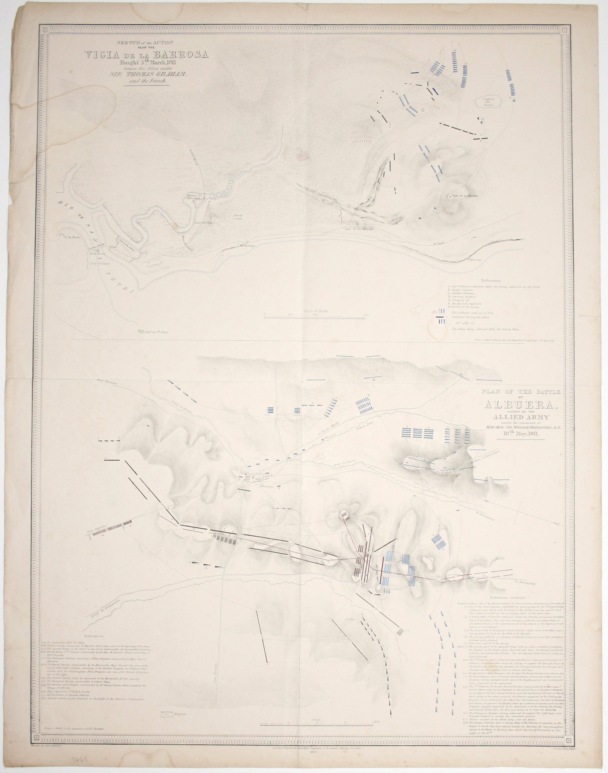Wyld’s Map of the Battles of Barossa & Albuera