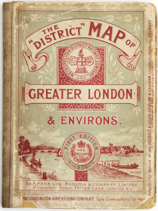 District Railway Map of Greater London – First Edition