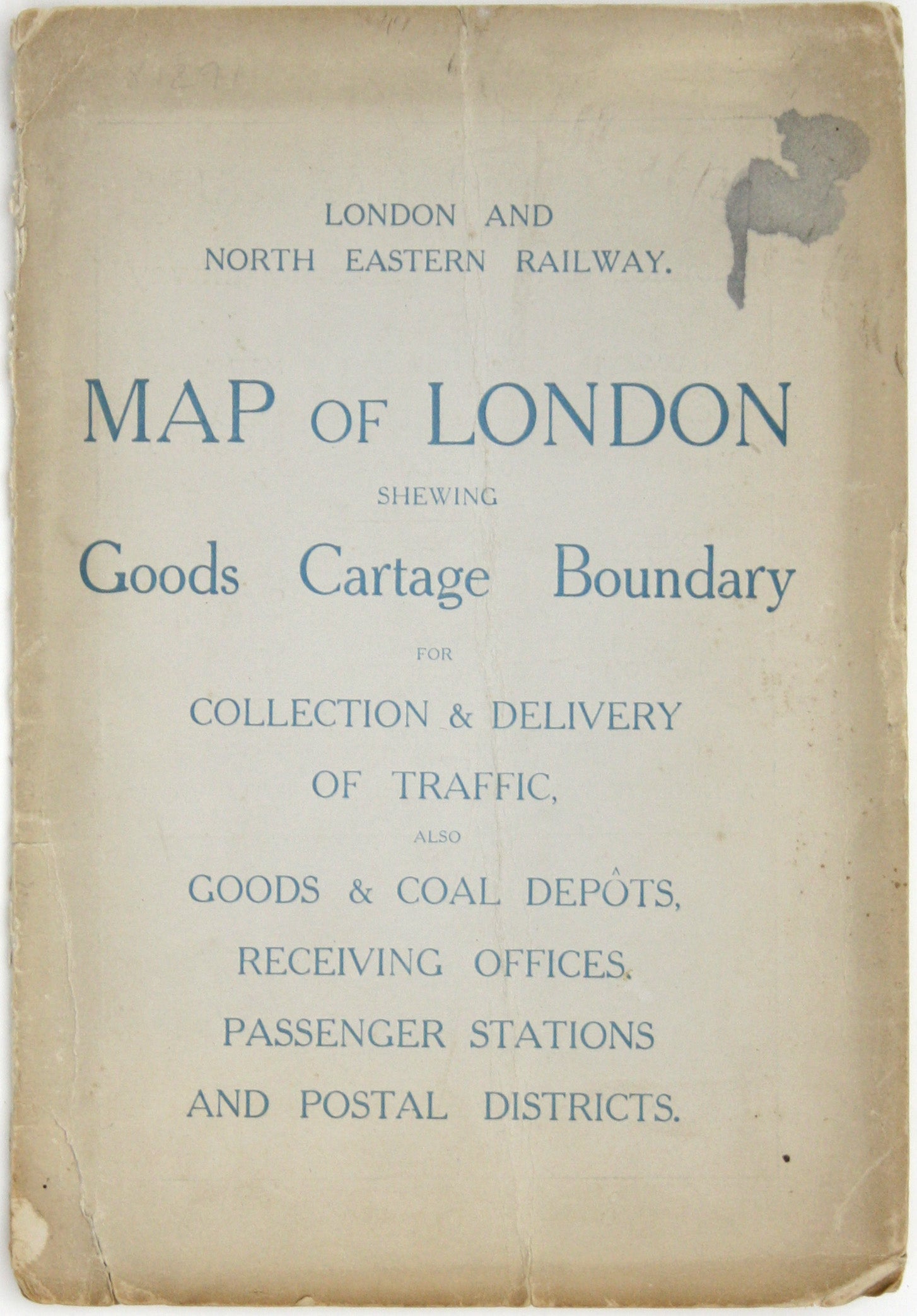 LNER Cartage Boundary Map