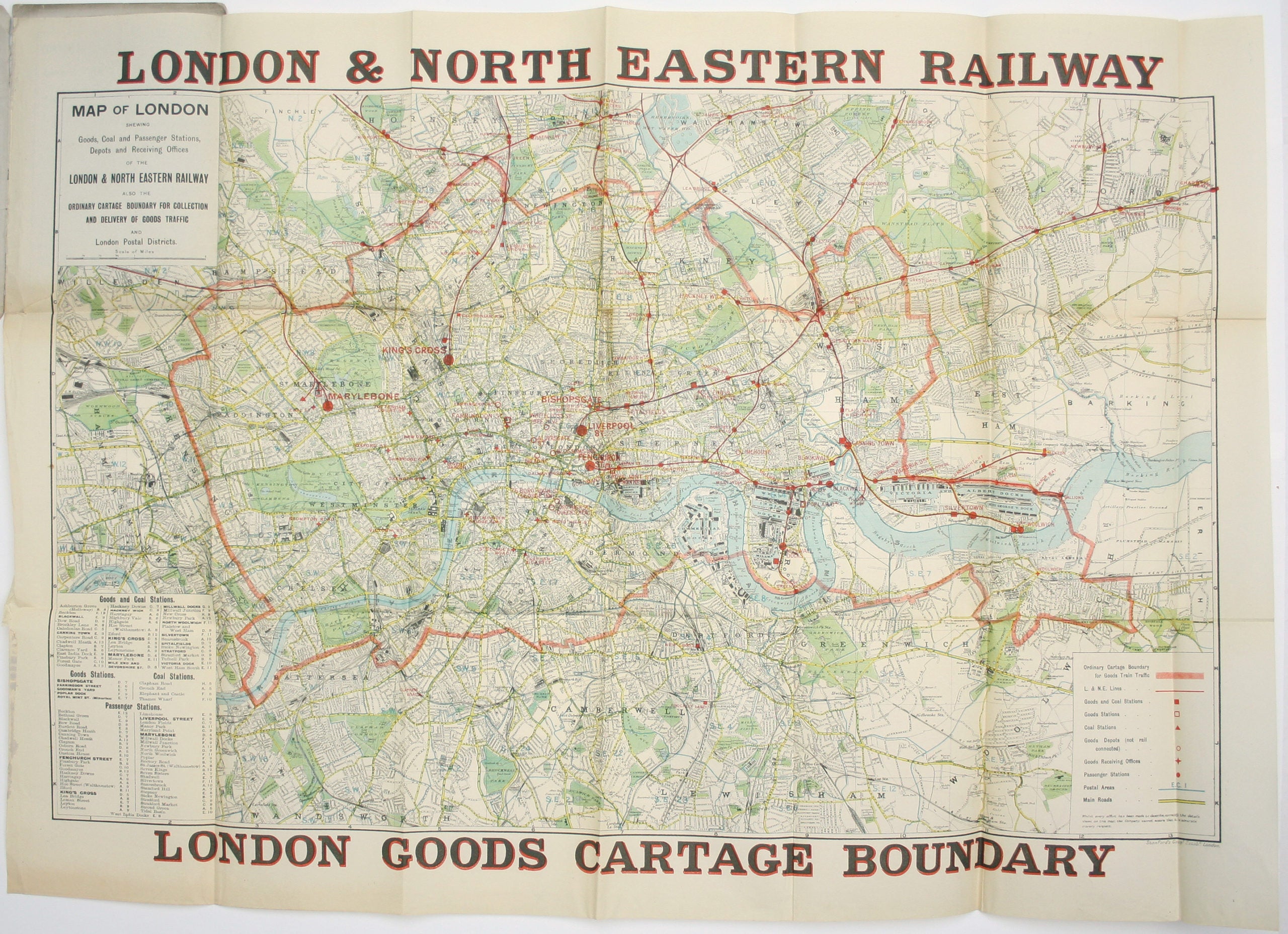 LNER Cartage Boundary Map — Bryars & Bryars