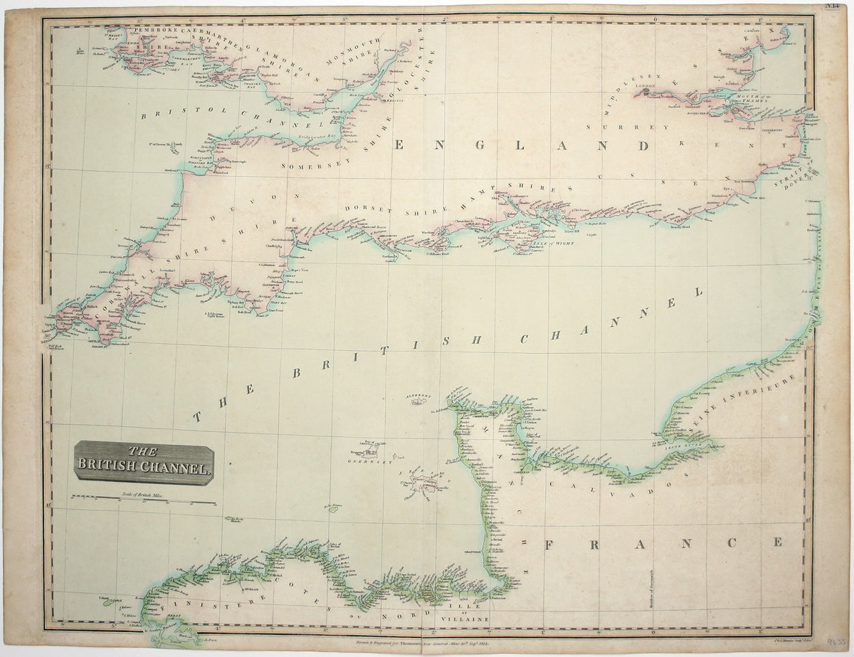Thomson’s Map of the English Channel