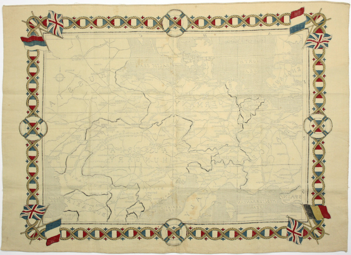 Great War Souvenir Map of Europe