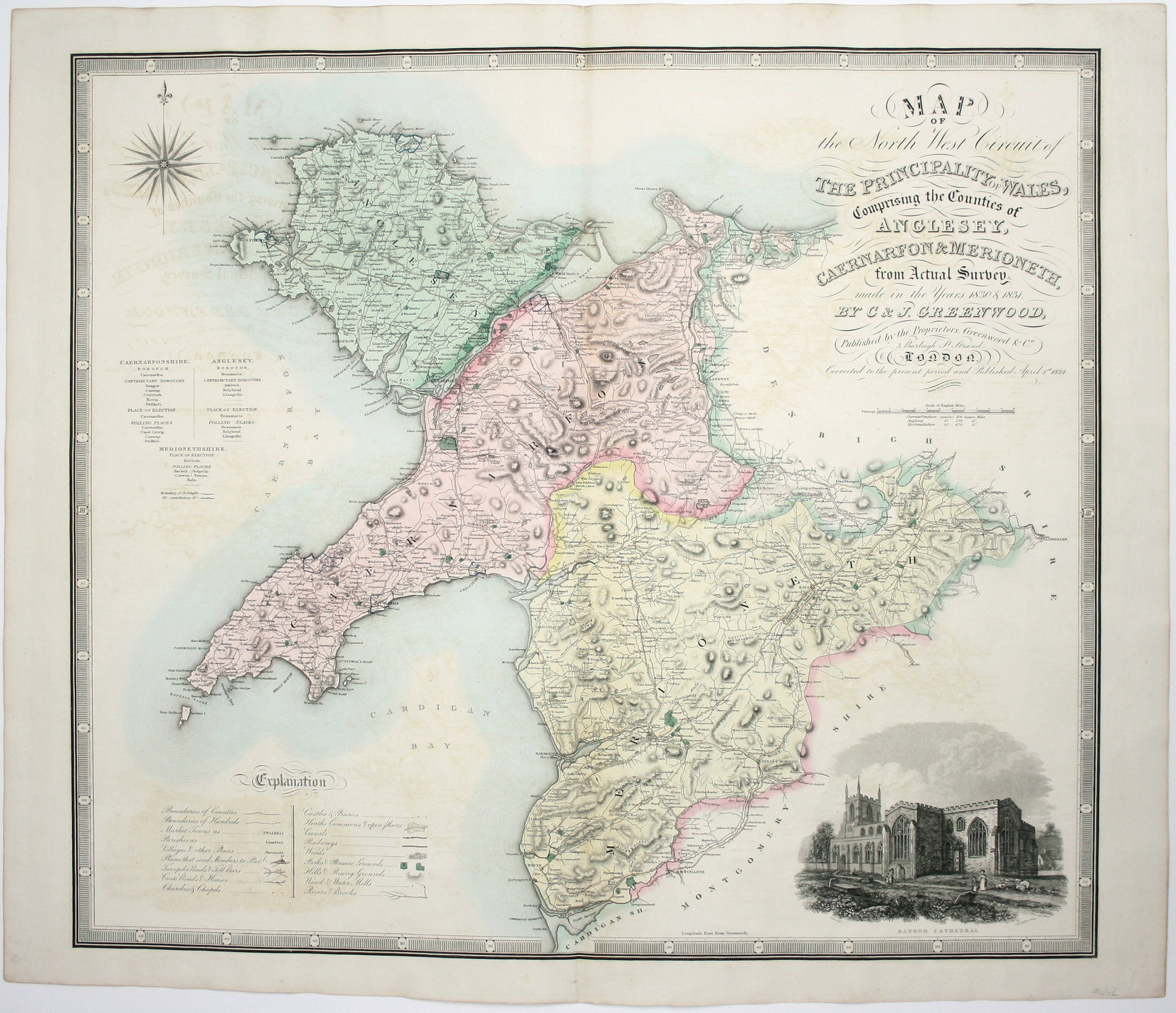 Greenwood’s Map of North Wales