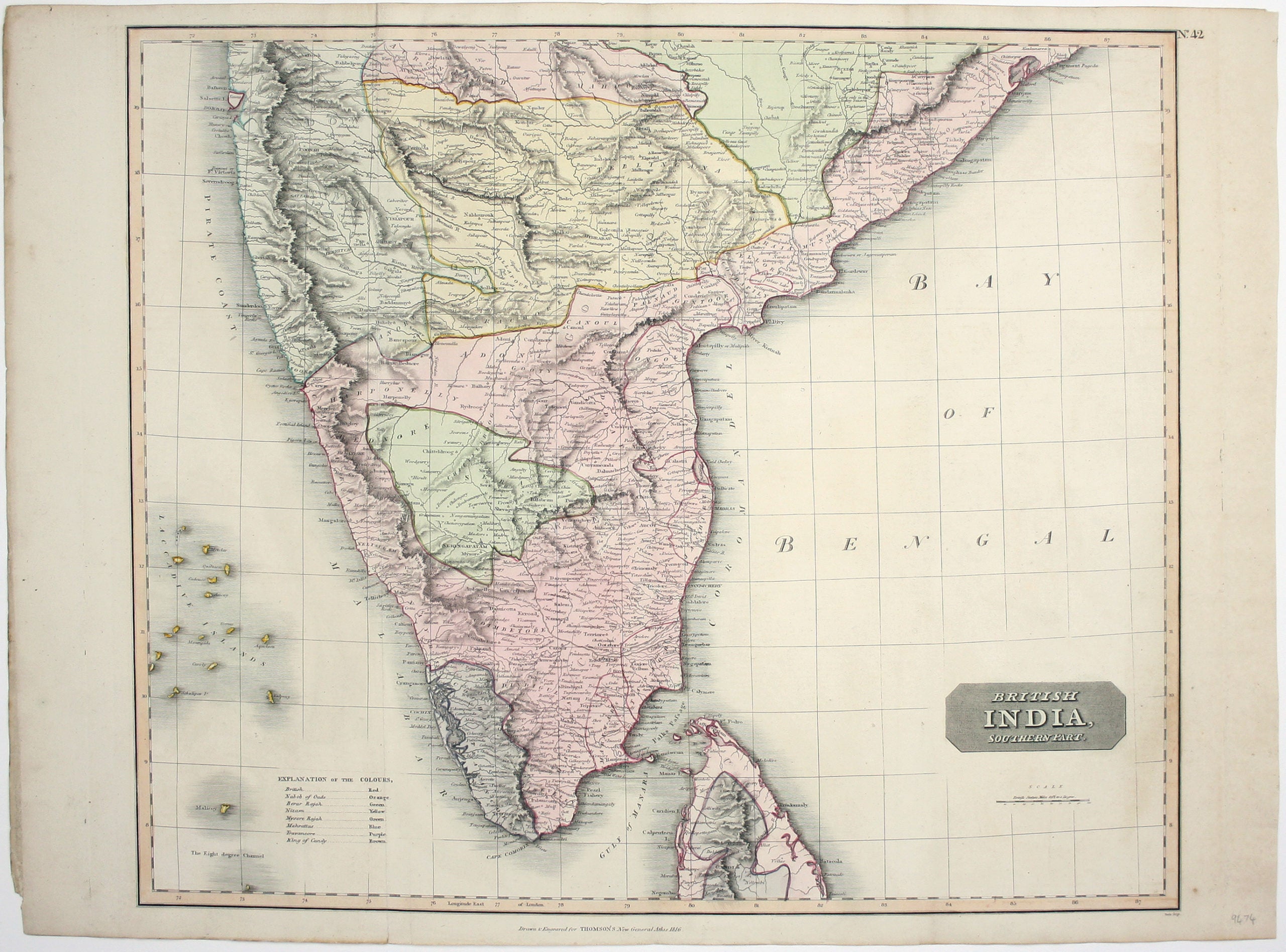 Thomson’s Map of Southern India