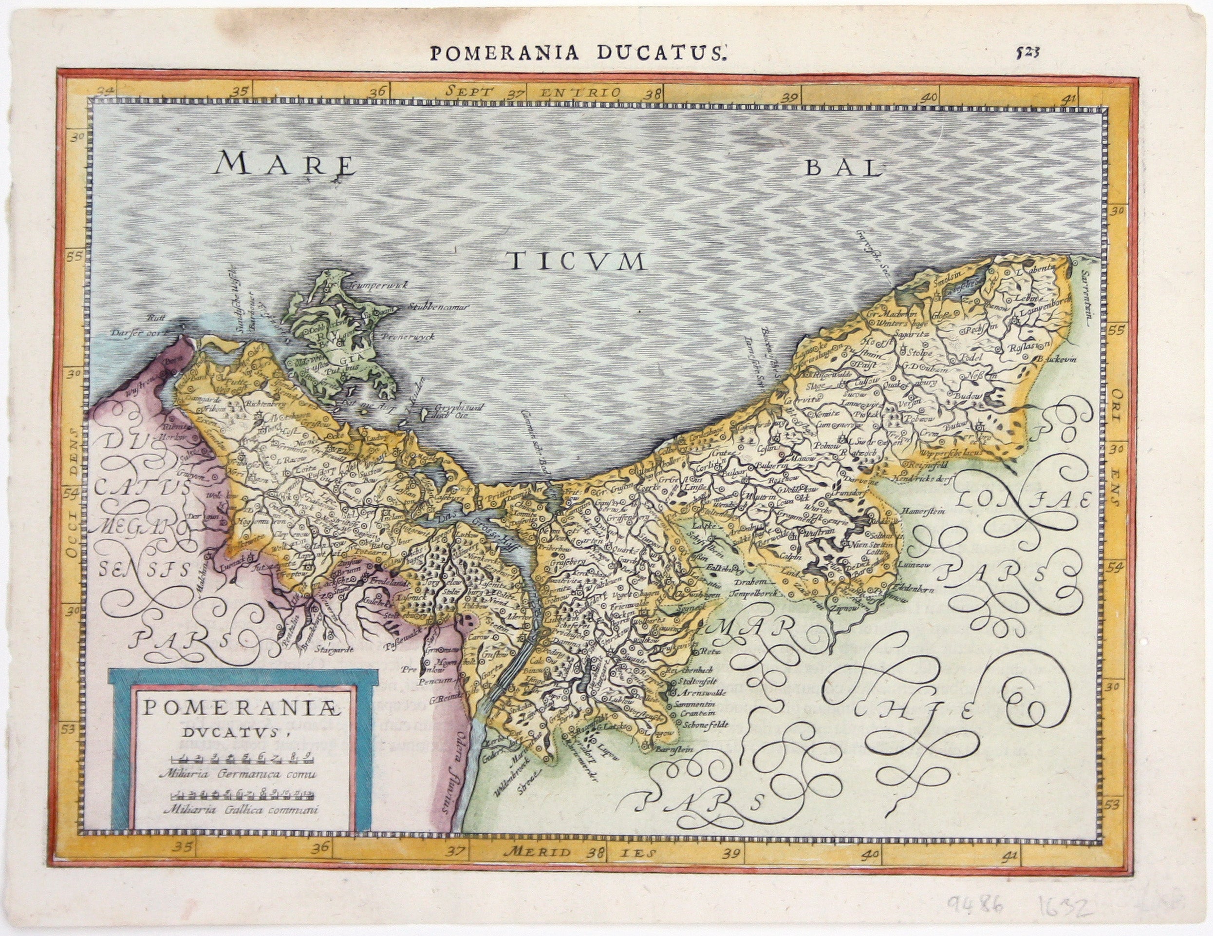 Mercator-Cloppenburgh Map of Pomerania