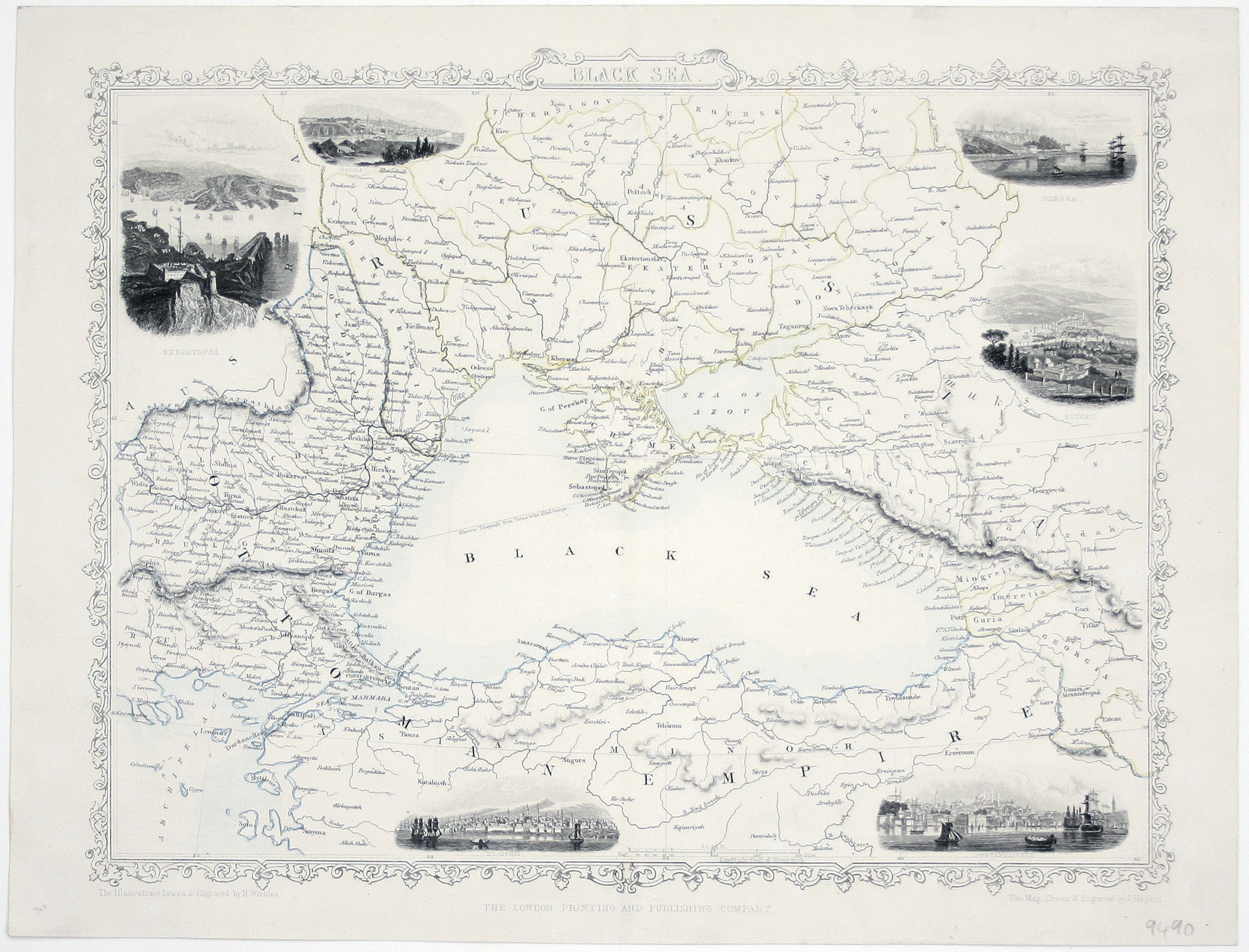 Tallis’ Map of the Black Sea