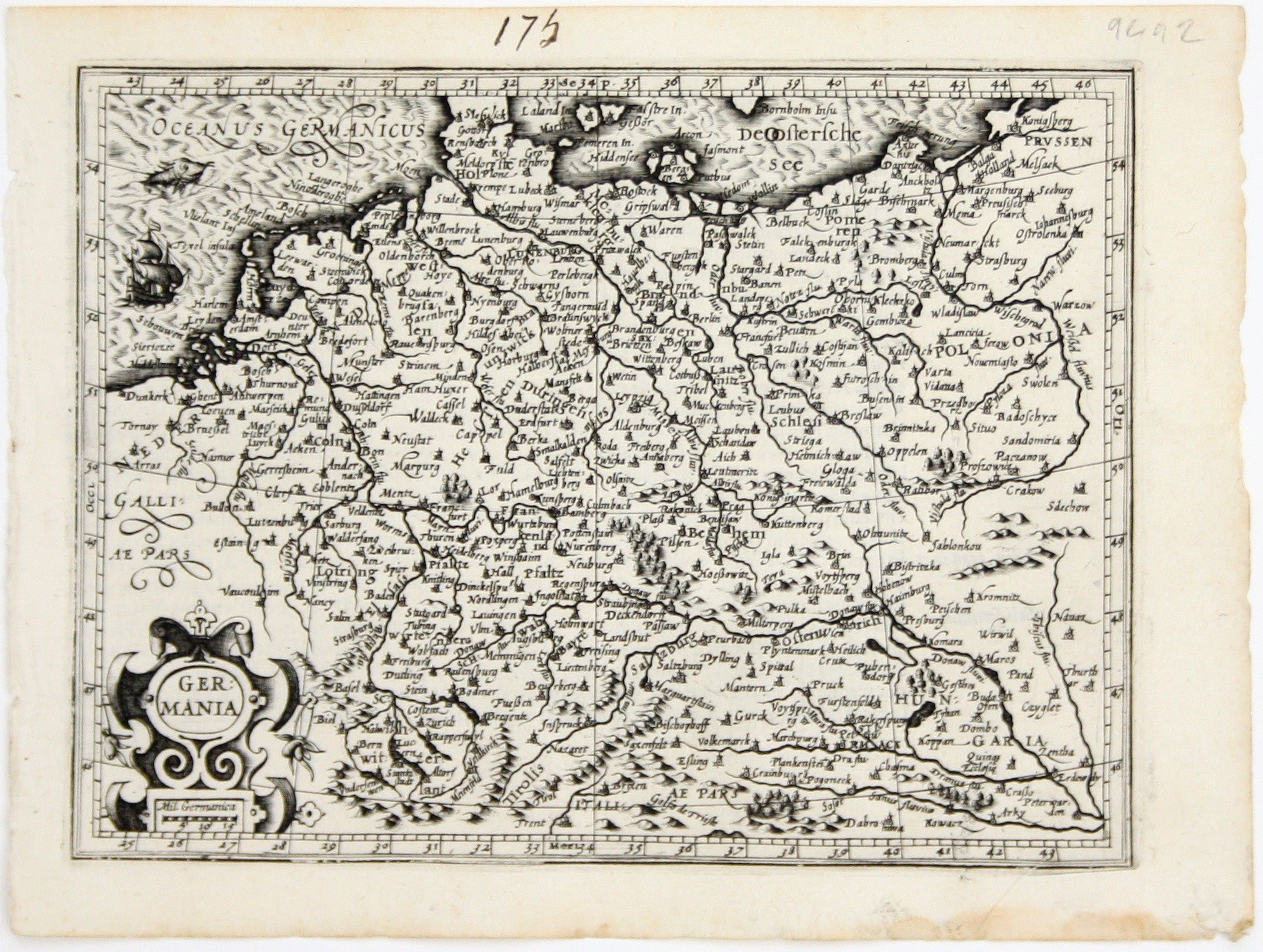 Mercator’s Miniature Map of Germany