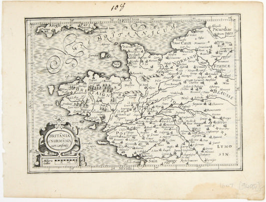 Mercator’s Miniature Map of Brittany & Normandy