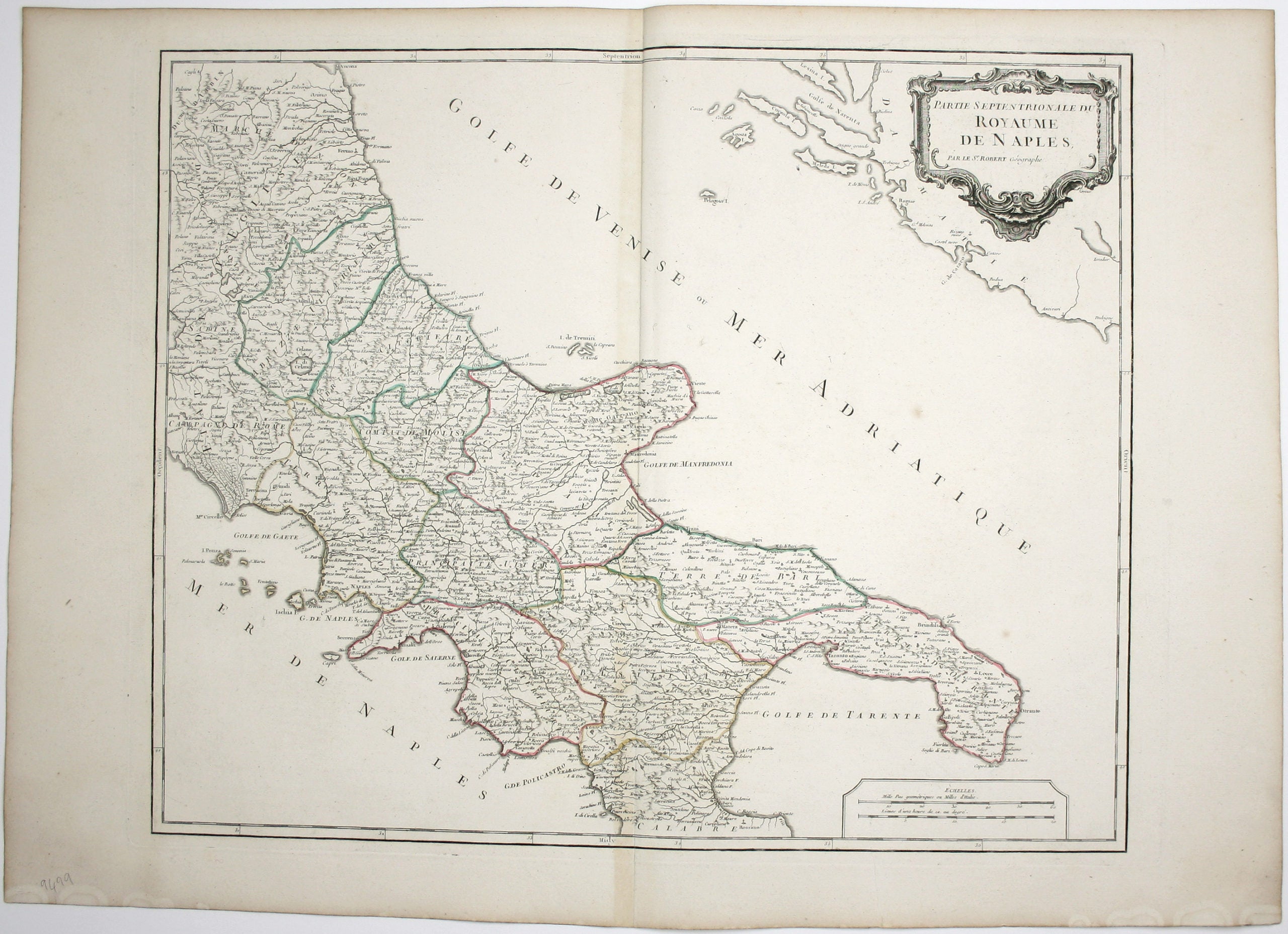 Robert de Vaugondy’s Map of the Northern Part of the Kingdom of Naples