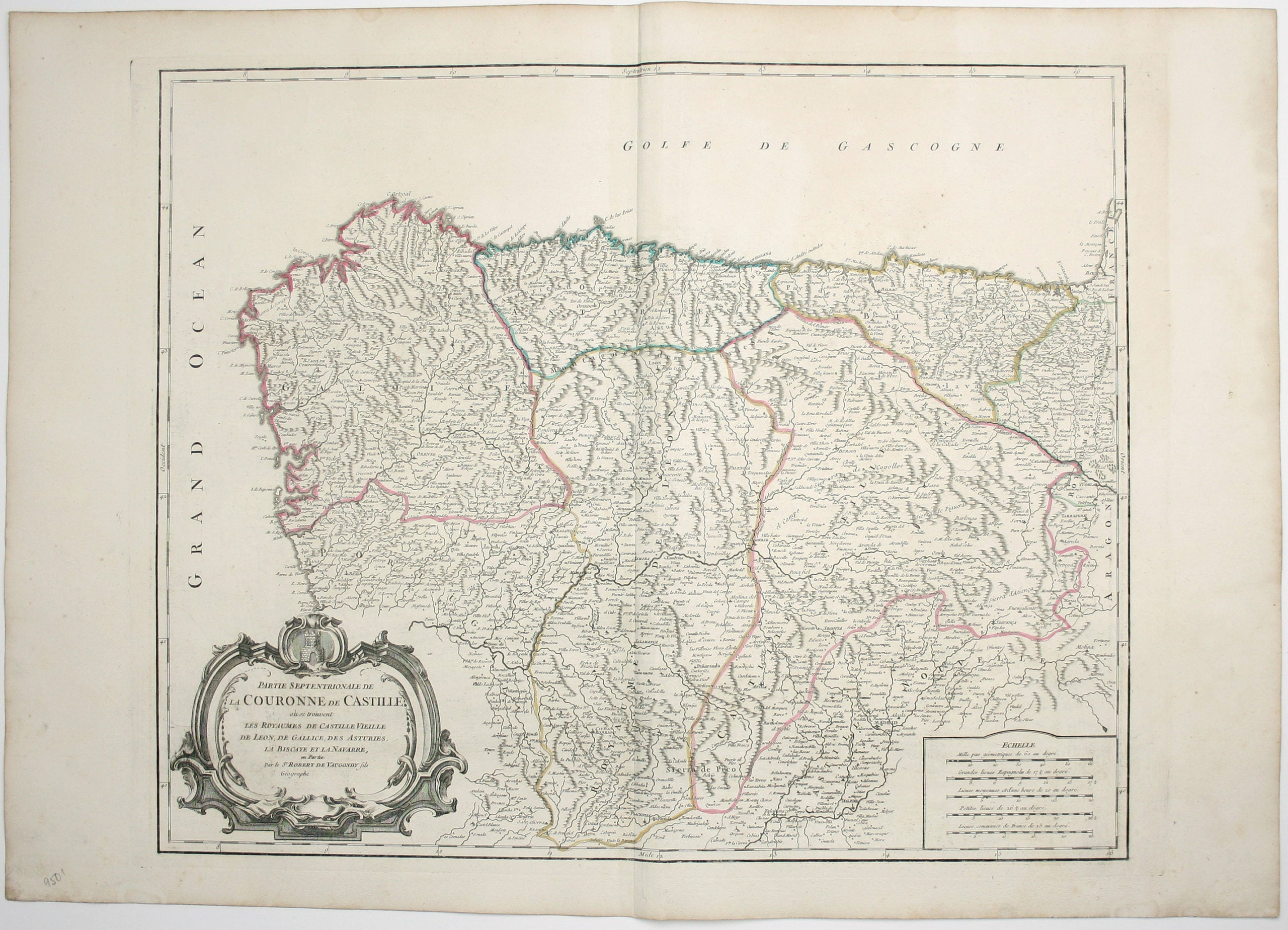 Robert de Vaugondy’s Map of Northern Castille