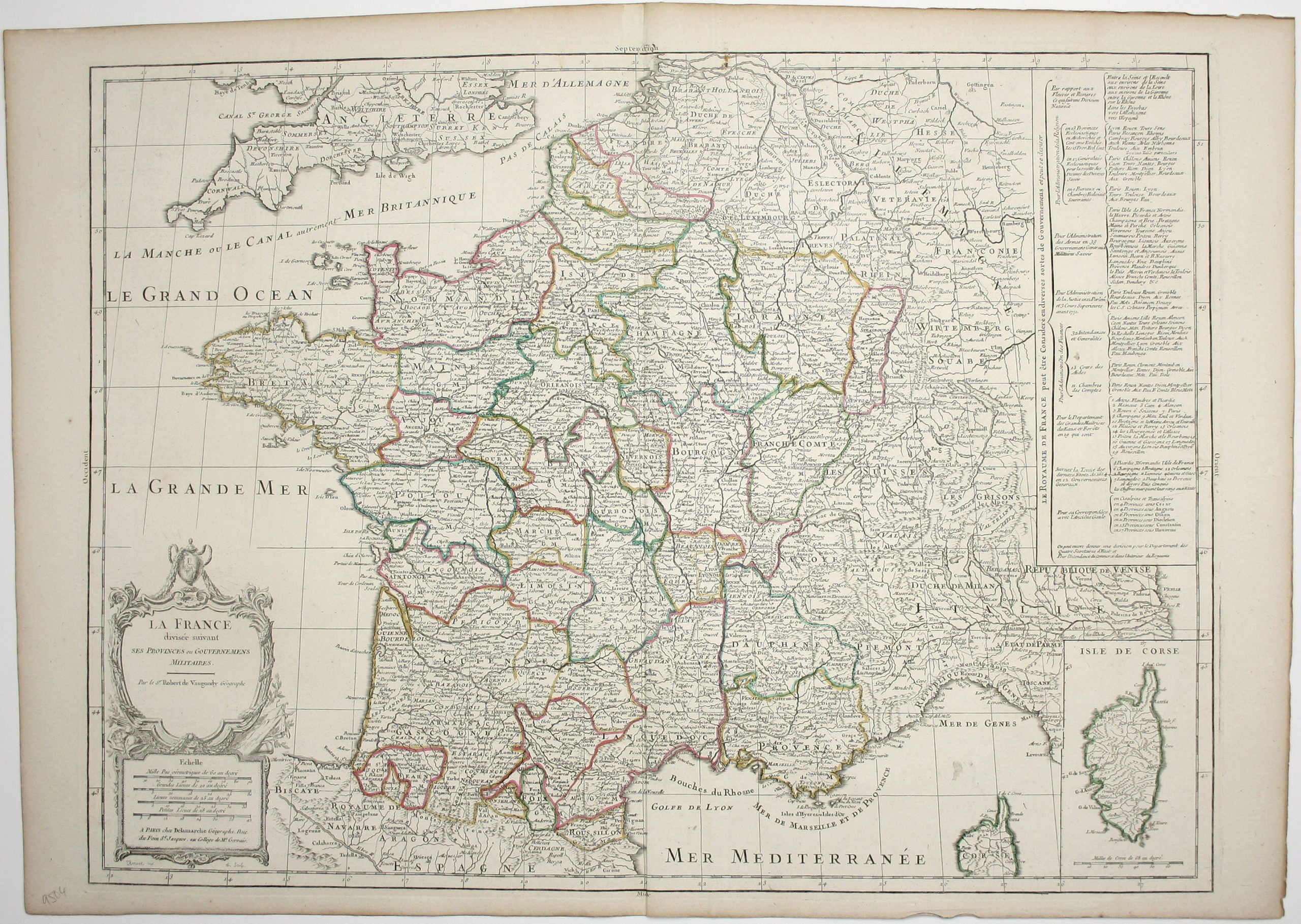 Robert de Vaugondy’s Map of France