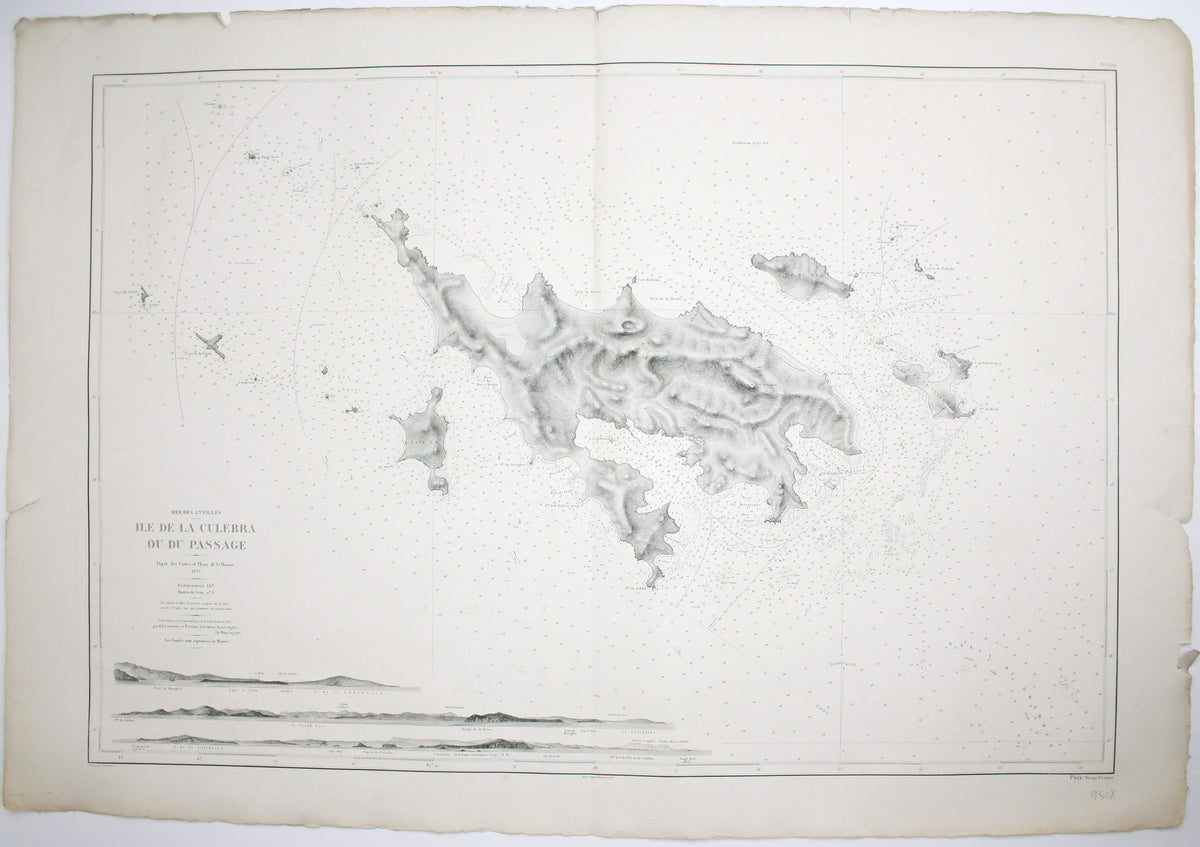 French Chart of Isla Culebra