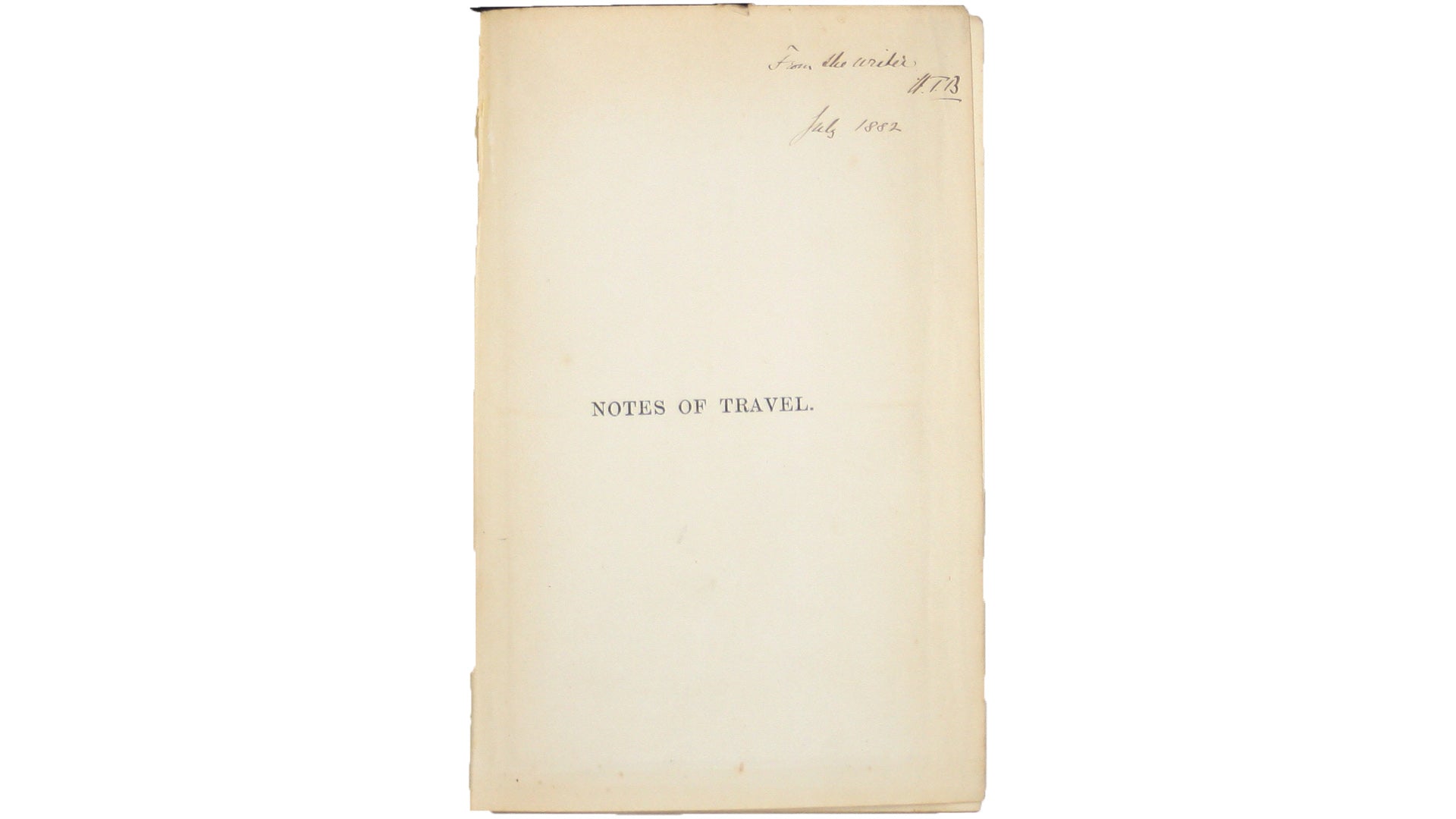 Notes of Travel