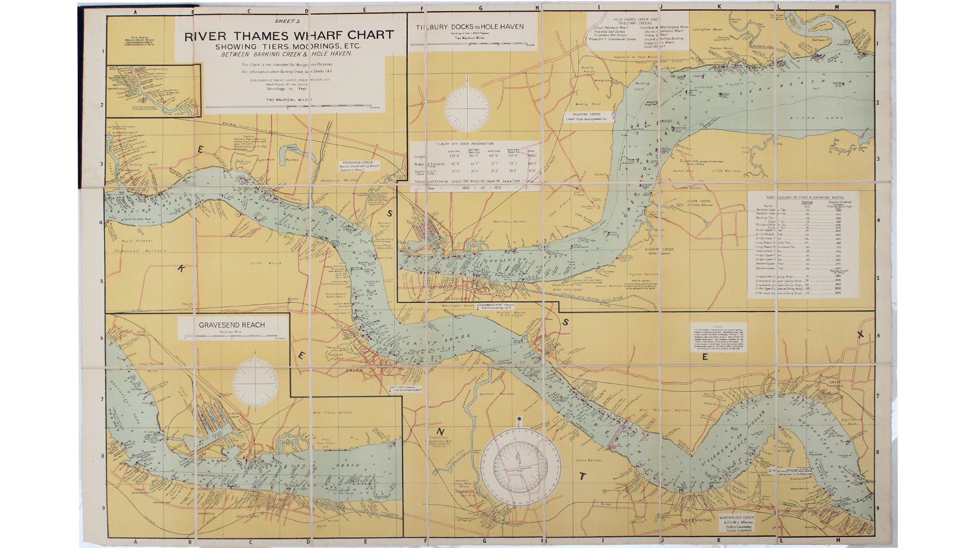 River Thames Wharf Chart