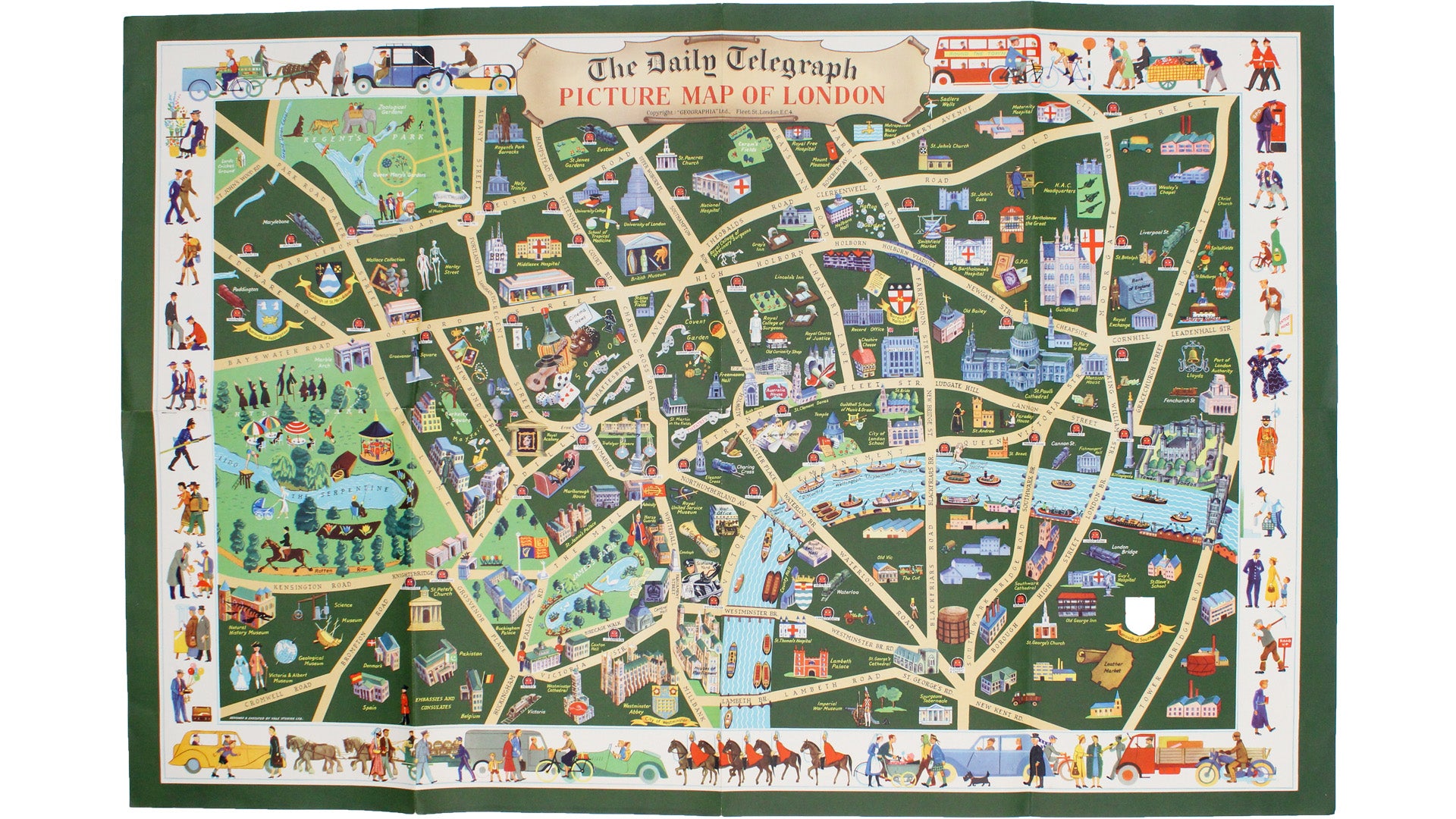 Daily Telegraph Picture Map of London