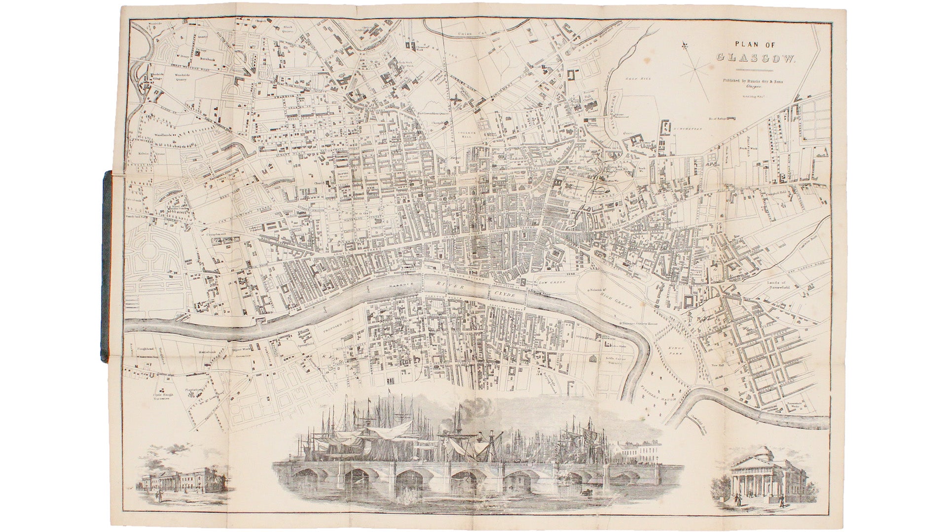 Nichol's Folding Map of Glasgow