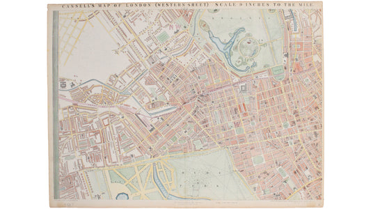 Western Sheet of Cassell’s Map of London
