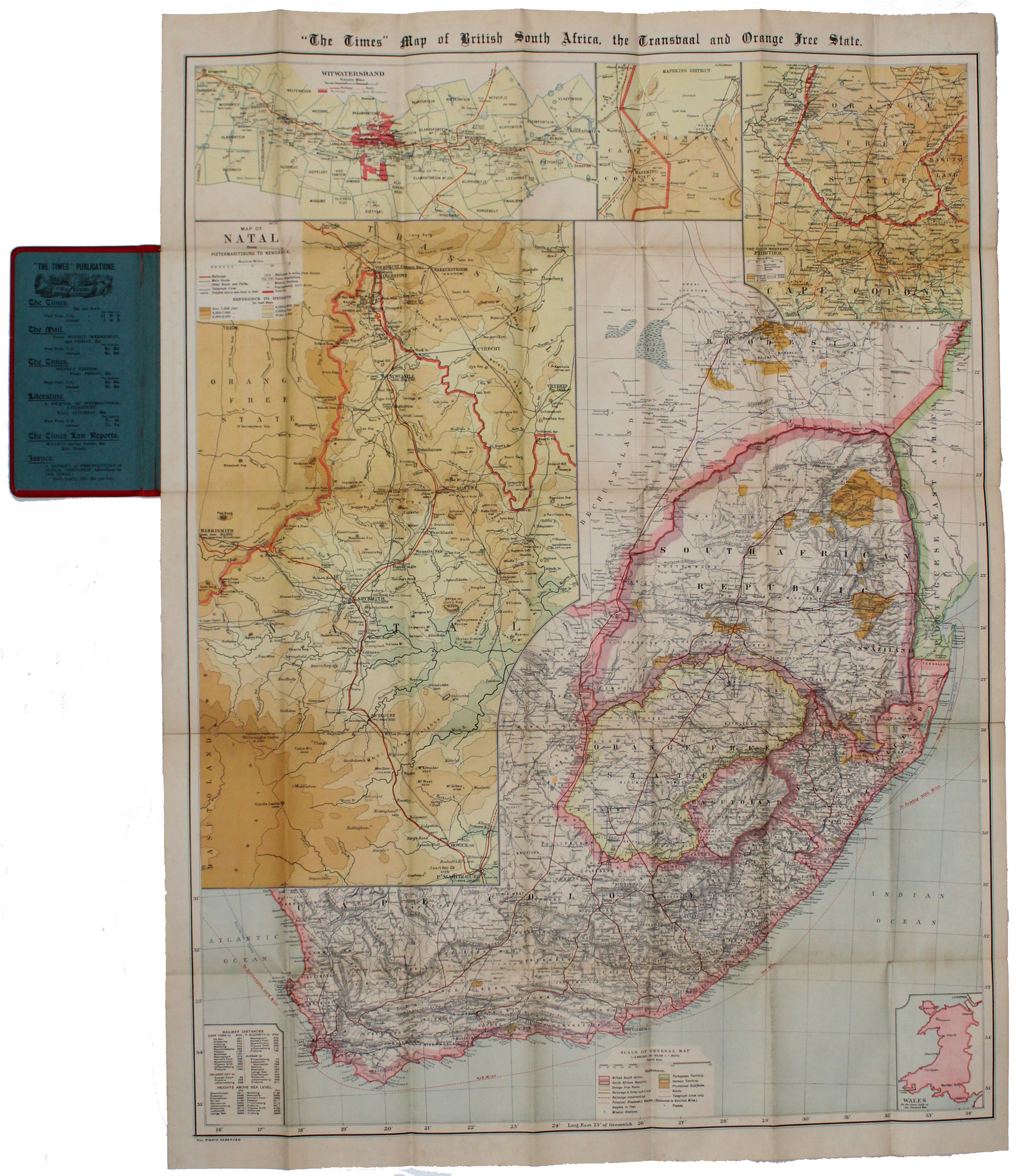 The Times Boer War Map of South Africa