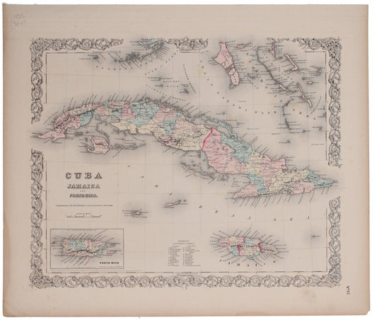 Colton's Map of Cuba