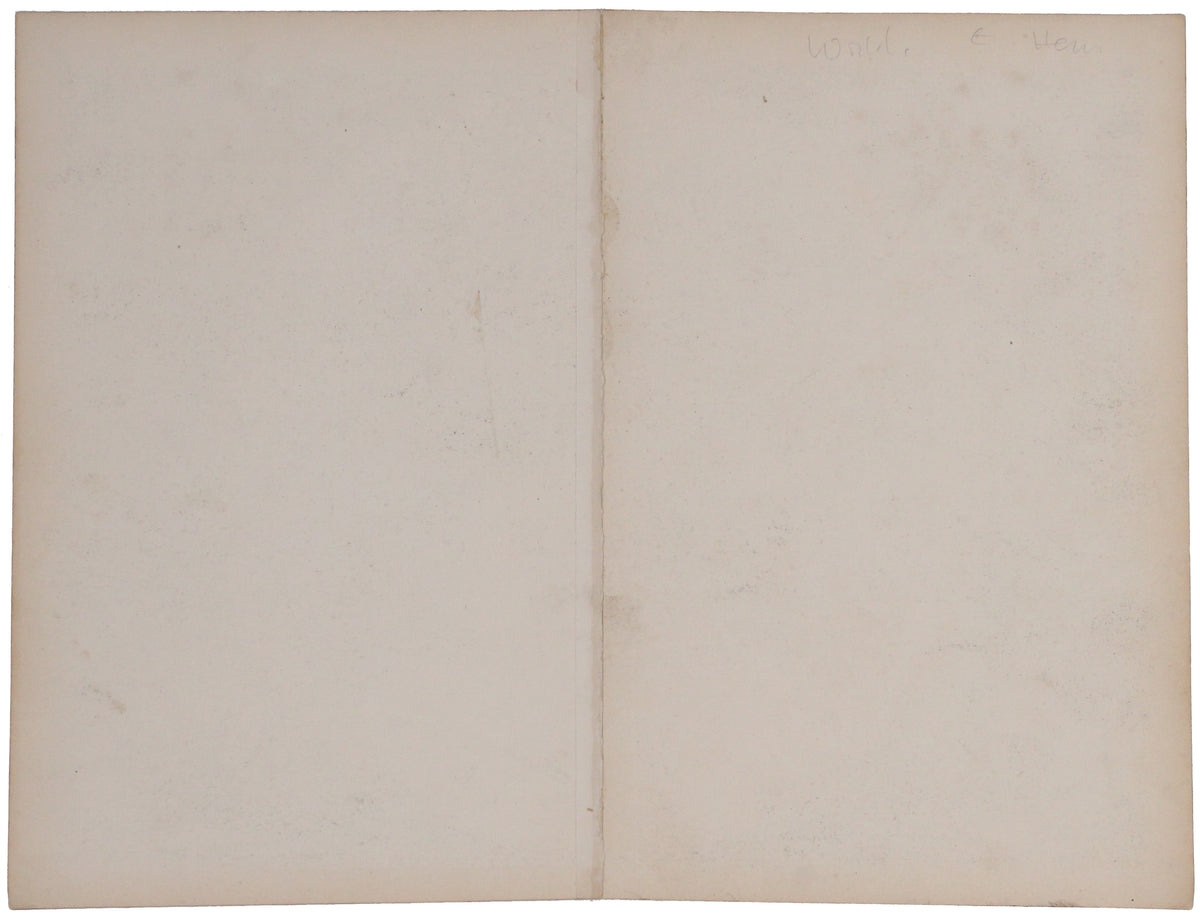 Tallis' Map of the Eastern & Western Hemispheres
