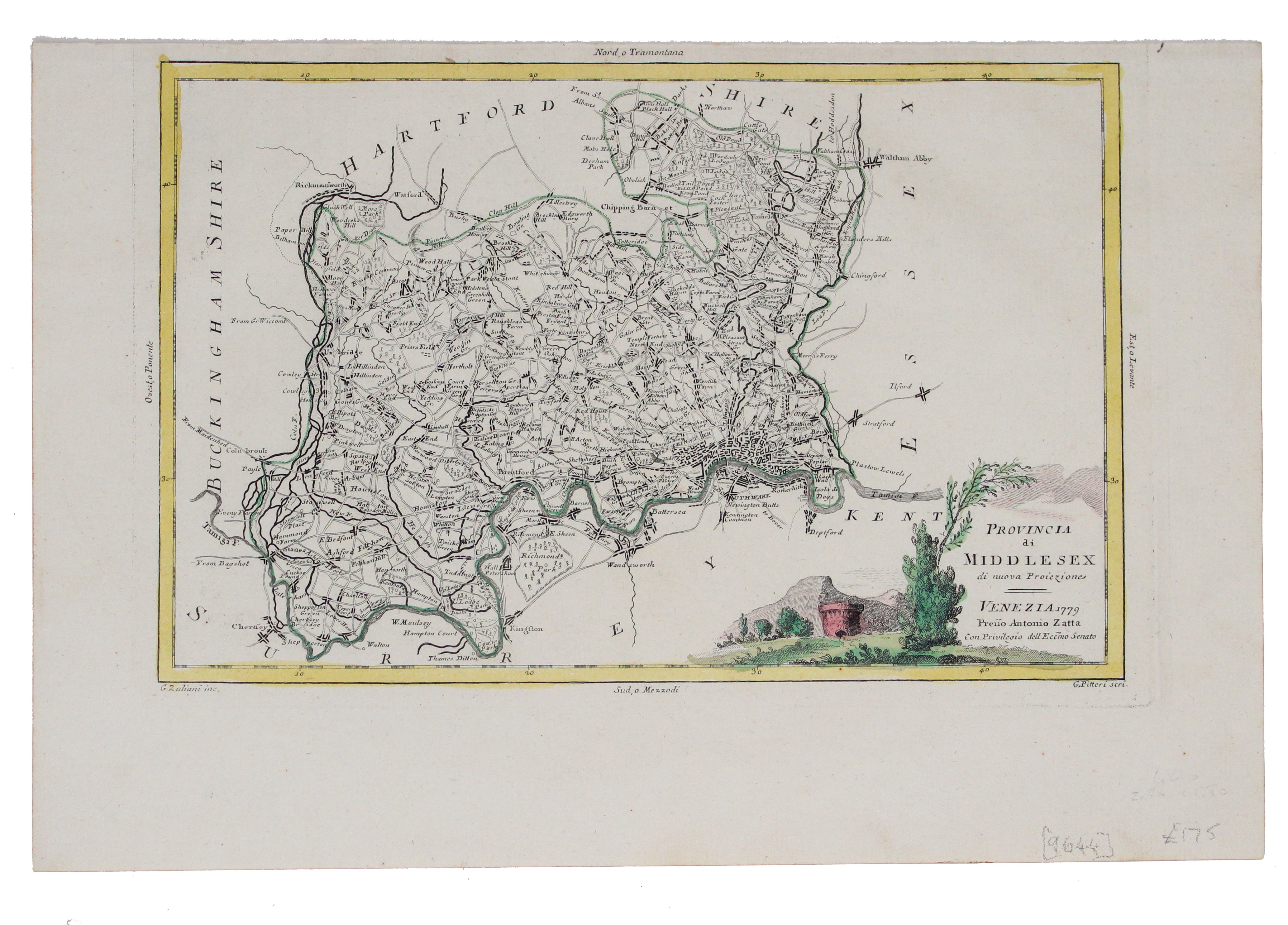 Zatta's Map of Middlesex