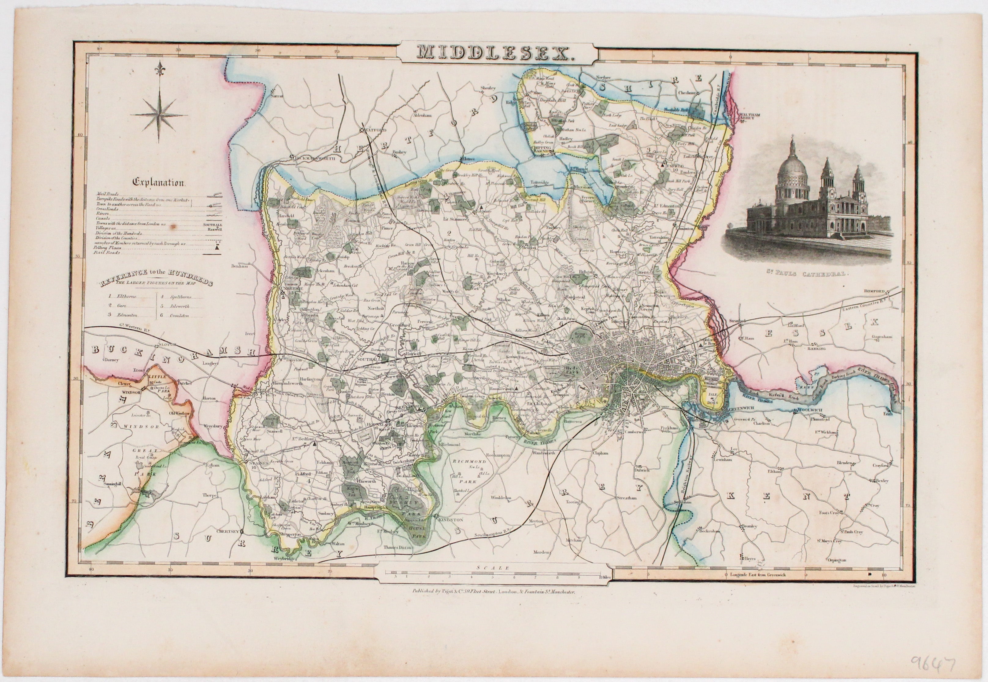 Pigot's Map of Middlesex