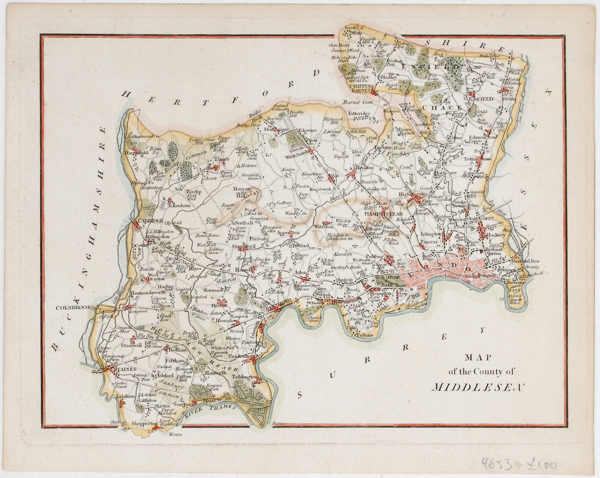 Anonymous Map of Middlesex