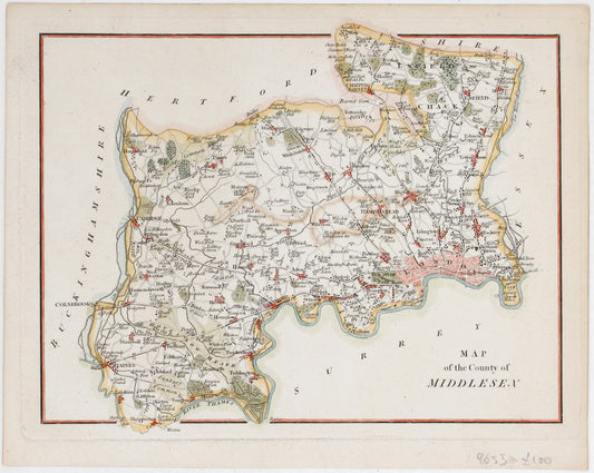Anonymous Map of Middlesex