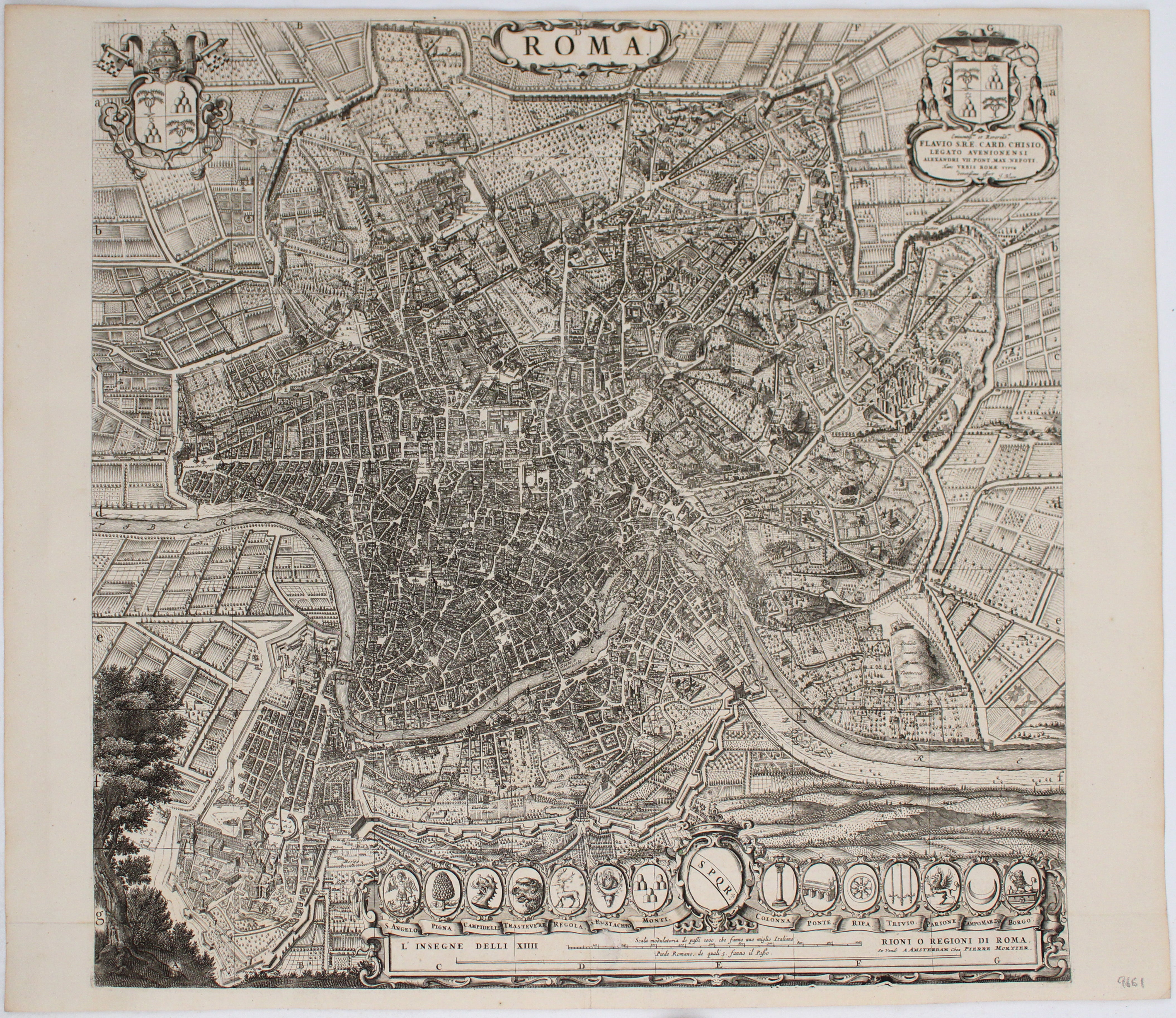 Blaeu's Map of Rome – Mortier Edition