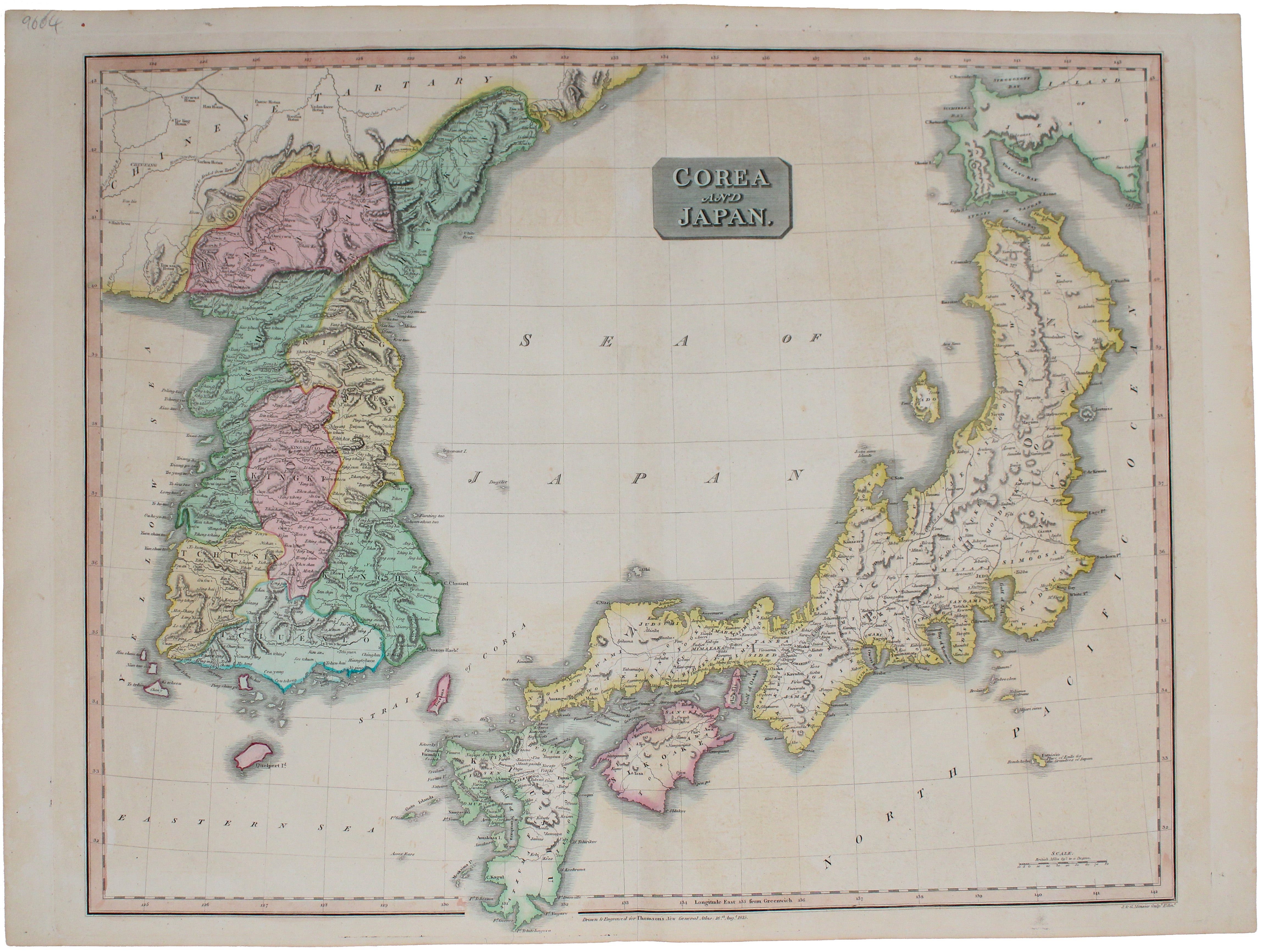 Thomson's Map of Korea & Japan
