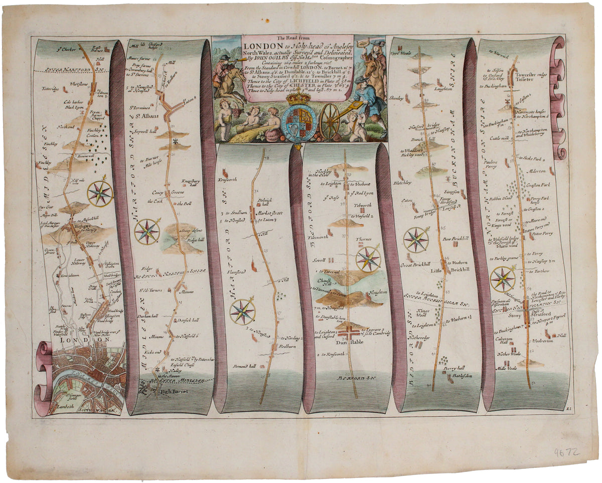 Ogilby's Road from London to Holyhead