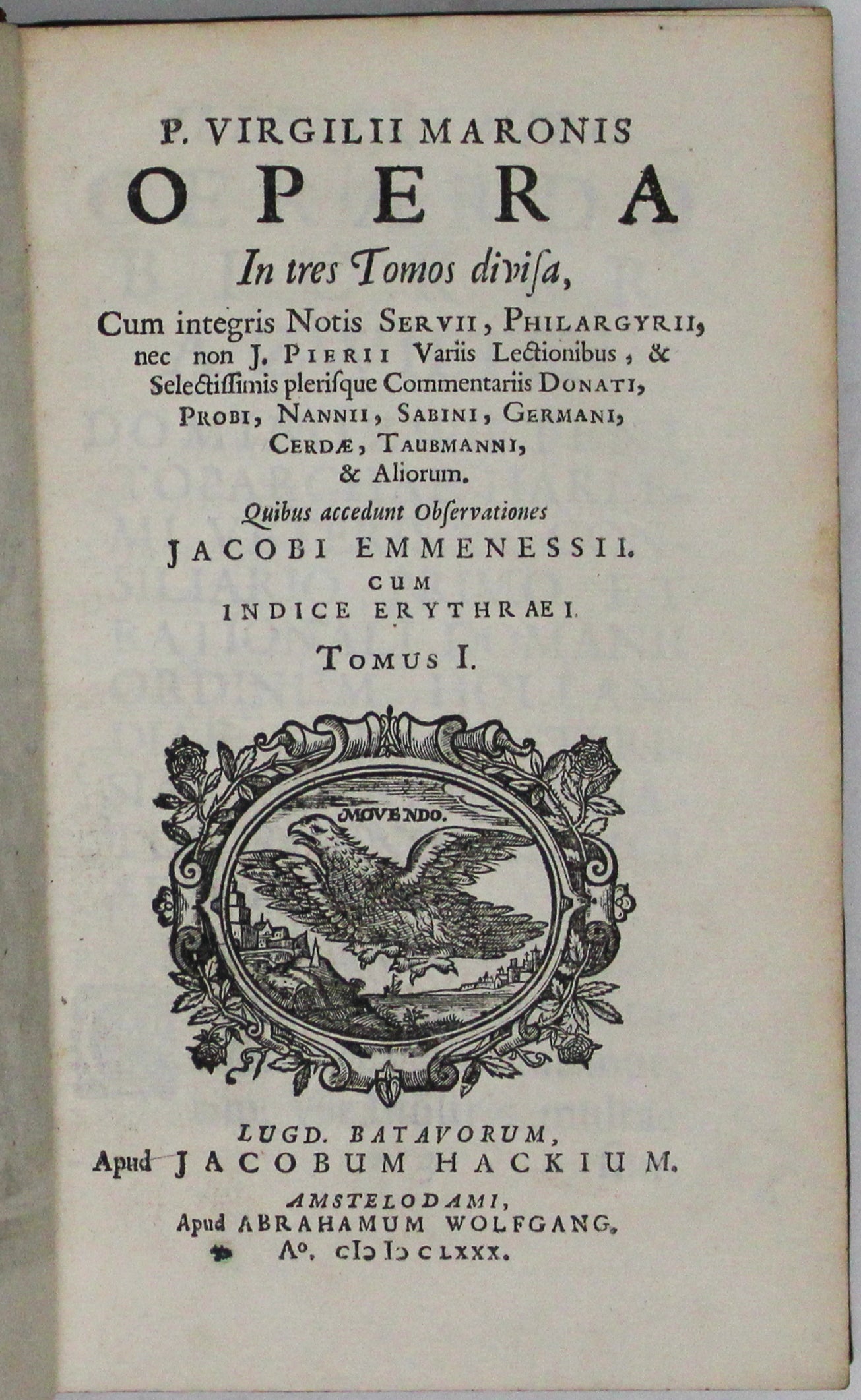 Variorum Edition of Virgil