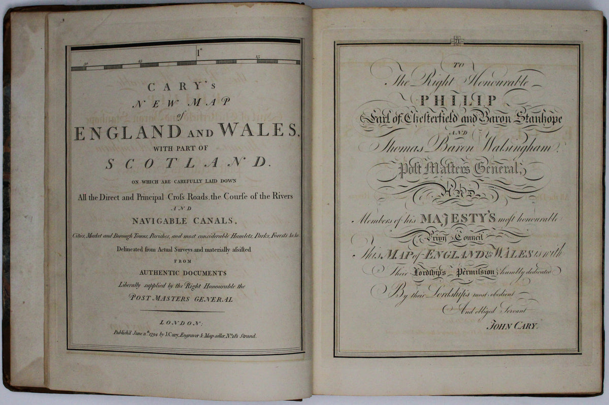 Cary's Atlas Map of England & Wales