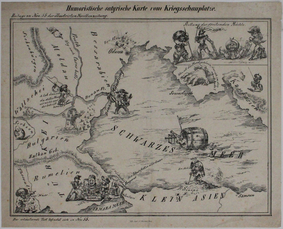 Austrian Crimean War Satirical Map