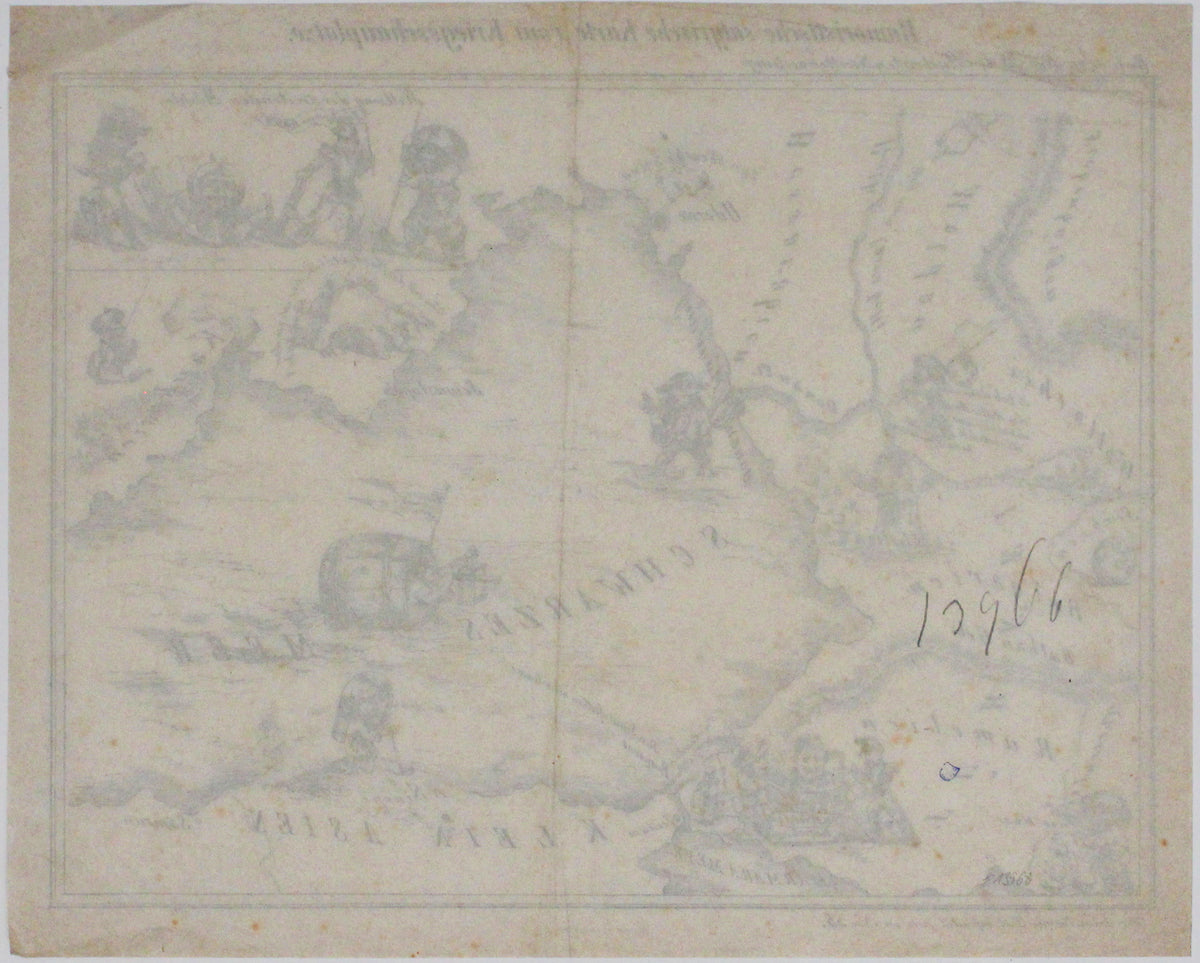 Austrian Crimean War Satirical Map