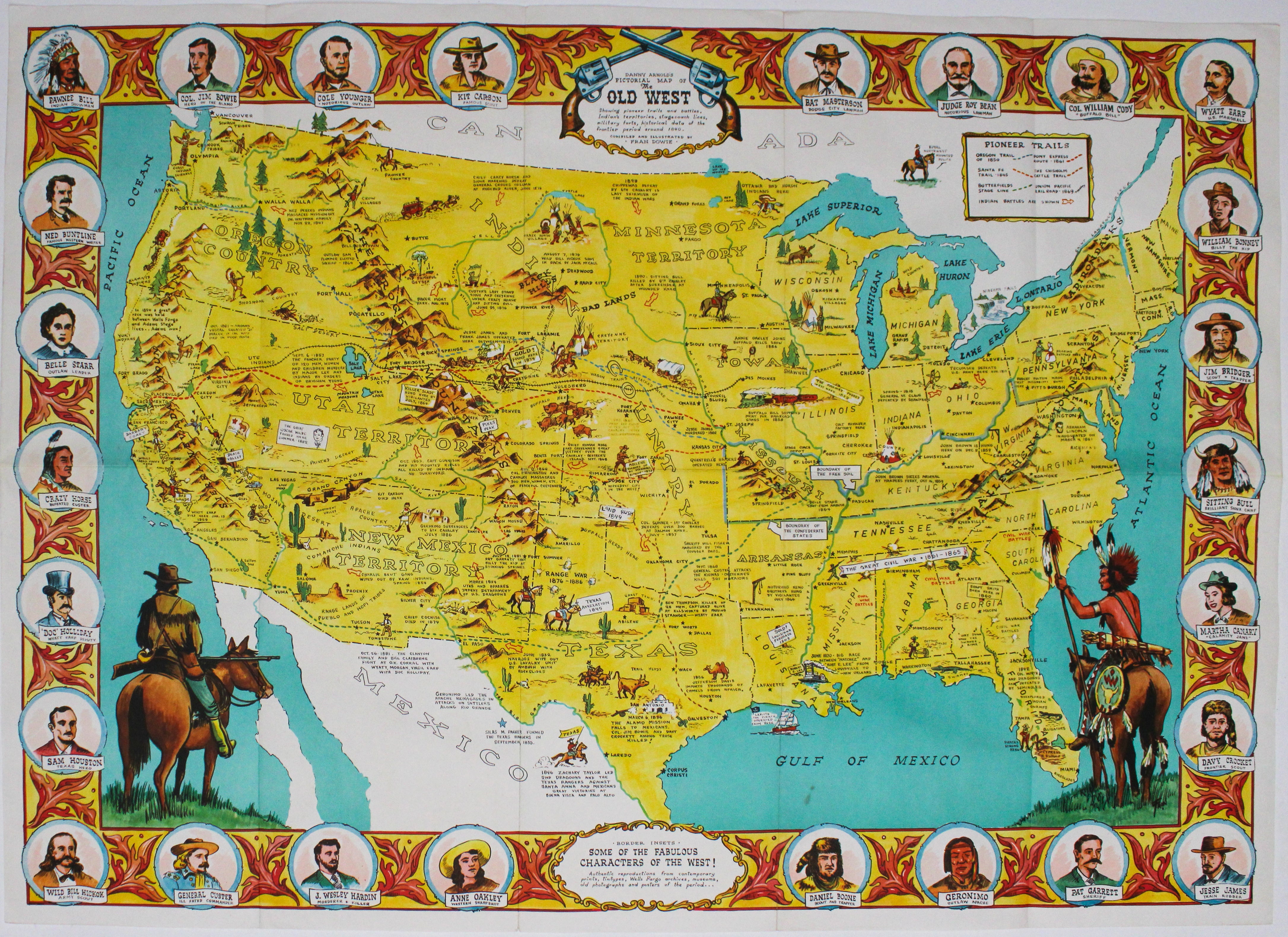 Danny Arnold's Map of the Wild West