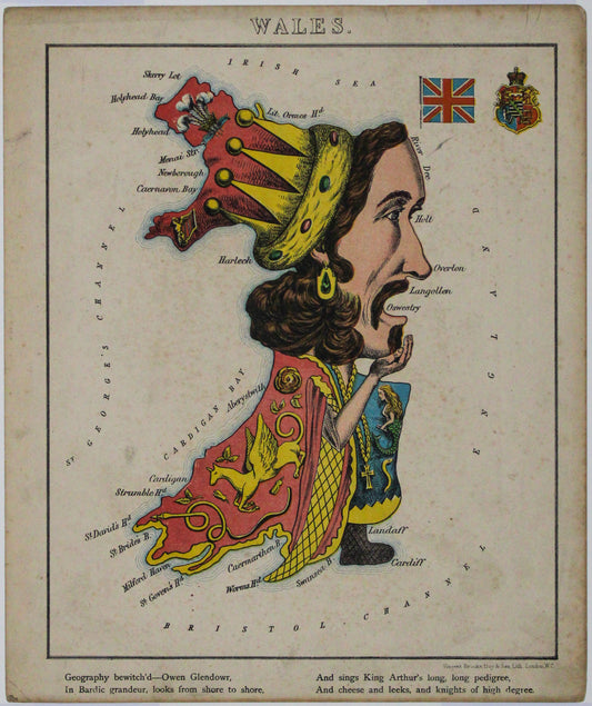 Aleph's Caricature Map of Wales