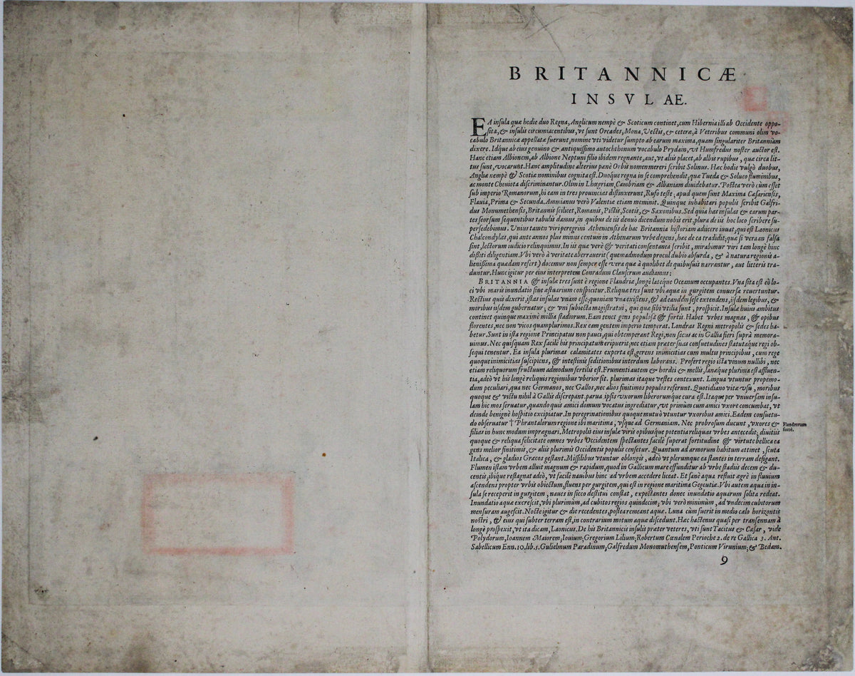 Ortelius' 1584 Map of the British Isles